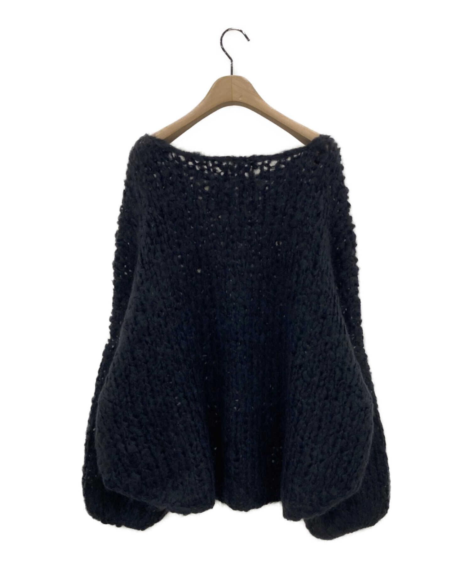 Plage HAND KNIT ジャンボタムニット　ネイビー プラージュplage hand Knitジャンボタムニットネイビー