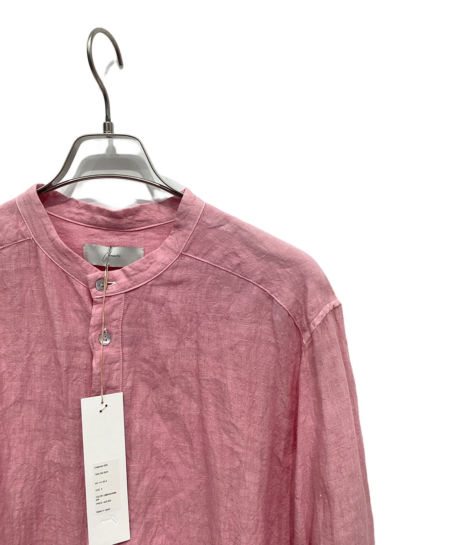 中古・古着通販】amachi. (アマチ) AY00-2 Side Slit Shirt Pink 