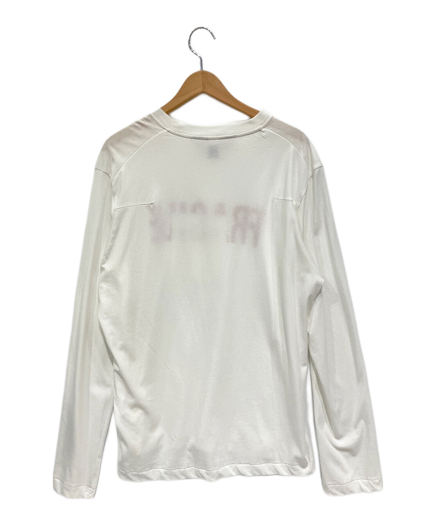 中古・古着通販】SUNSEA (サンシー) FRAGILE POCKET-Long T White(Red 