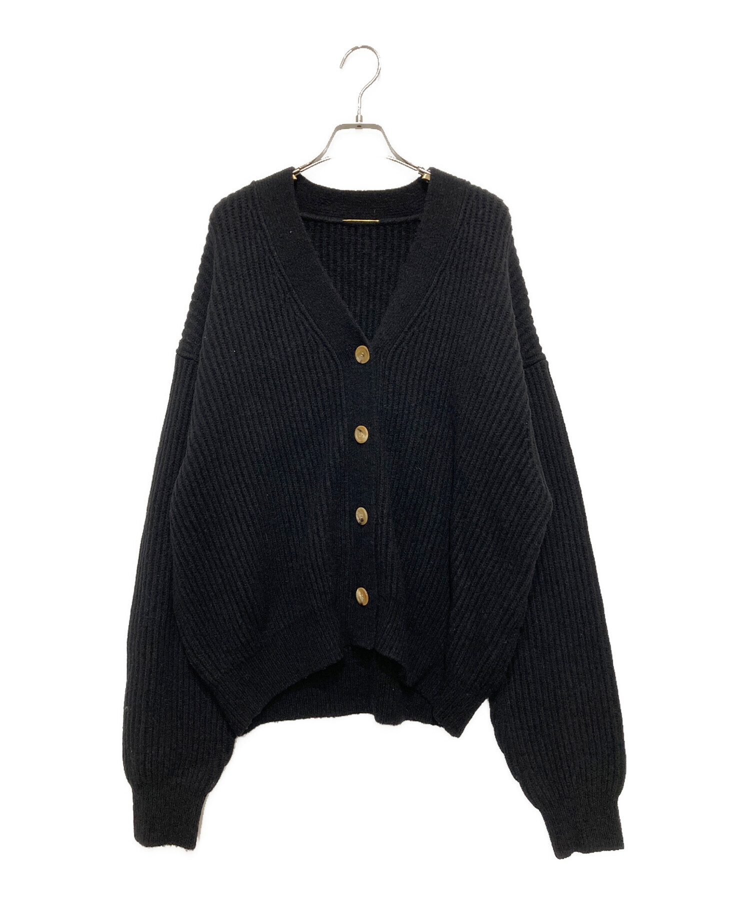 専用】☆アパルトモン Knit Vneck Cardigan ブラック L 