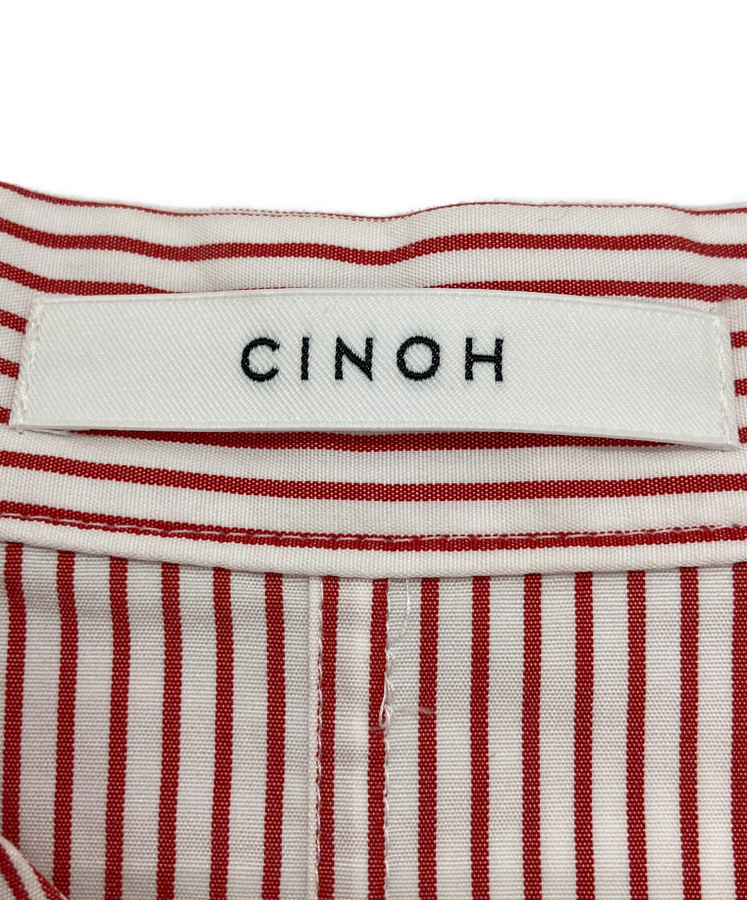 中古・古着通販】CINOH (チノ) アシンメトリーブザムシャツ レッド