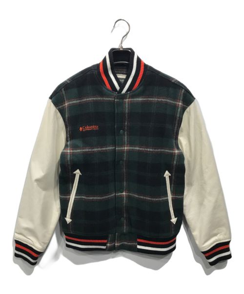 Columbia スタジャン メンズ 【古着】【中古】【送料無料】（80年代 紺 