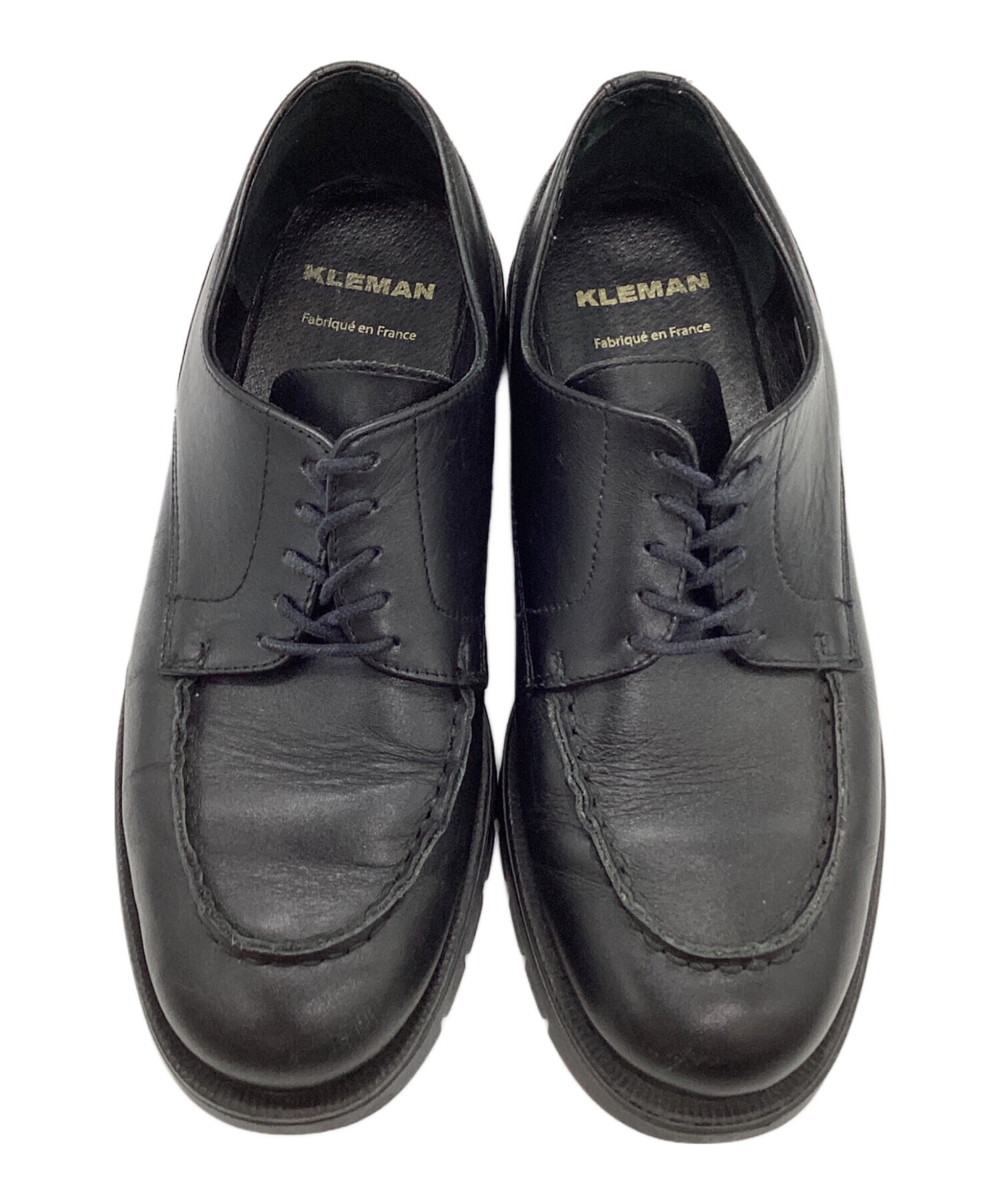 KLEMAN ブラック モカシン　40 中古・古着通販】KLEMAN (クレマン) レザーシューズ ブラック サイズ