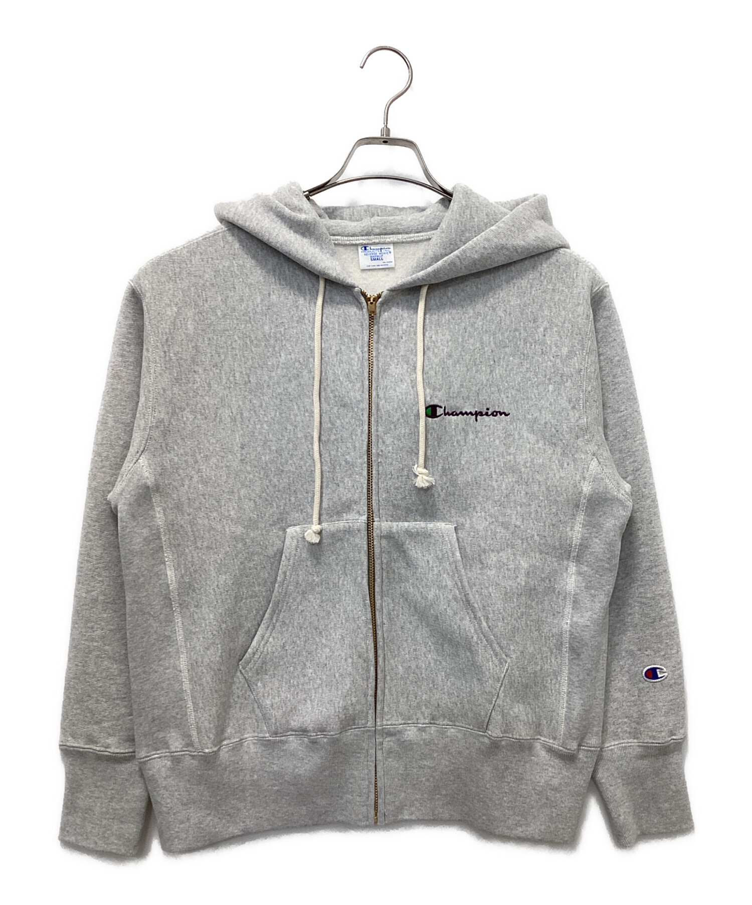 champion チャンピオンフルジップパーカー グレー