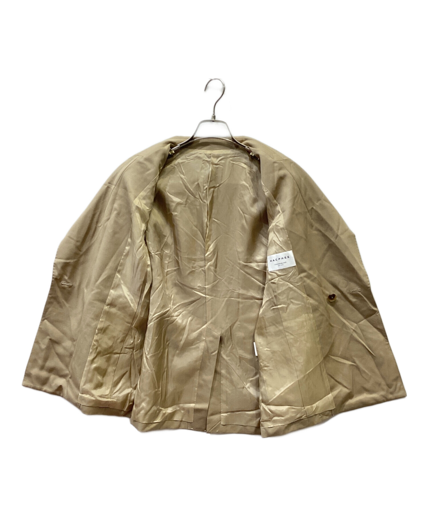 中古・古着通販】MACPHEE (マカフィ) ウールギャバジン ダブルブレスト