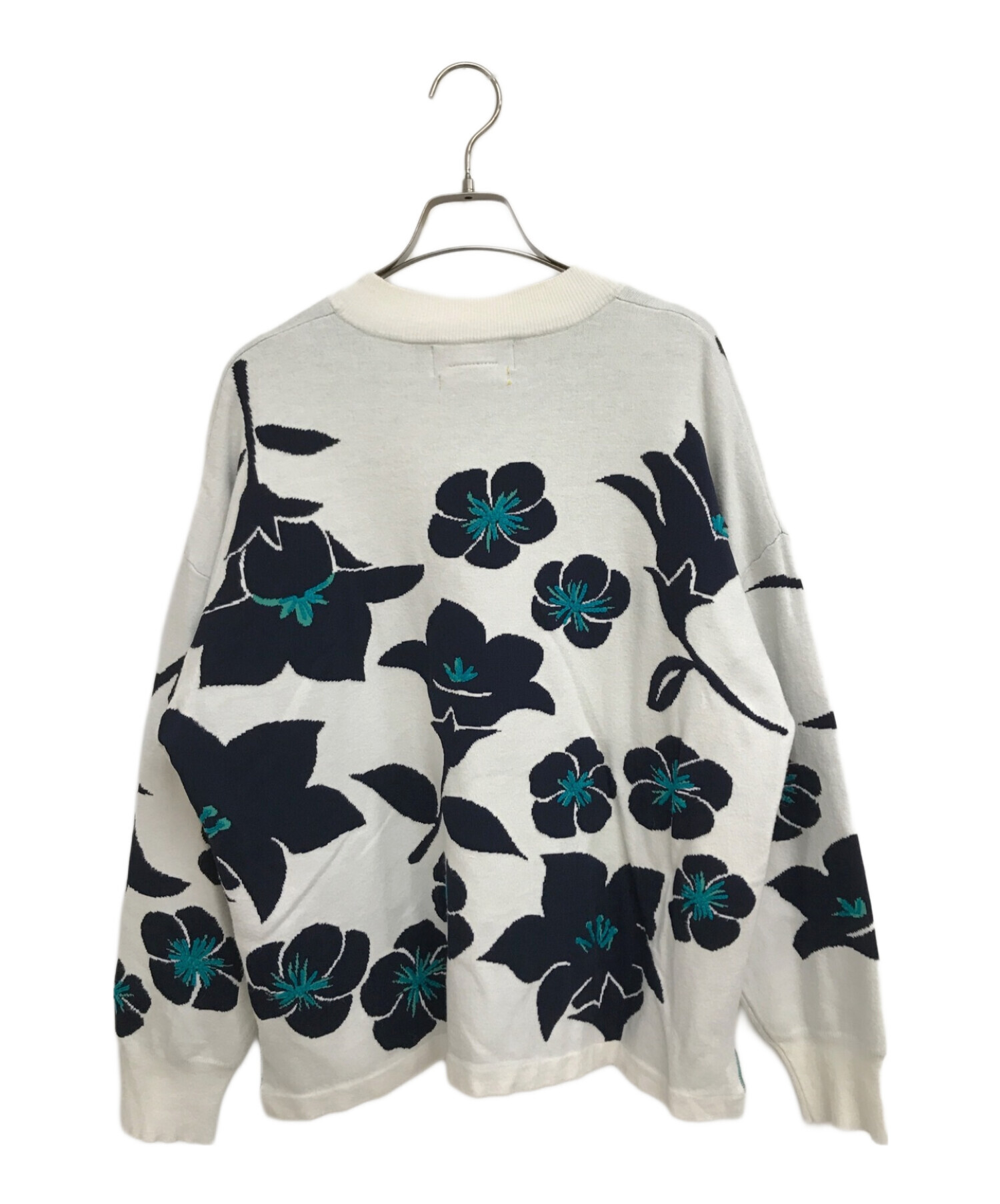 中古・古着通販】MUVEIL (ミュベール) 花柄ニットプルオーバー