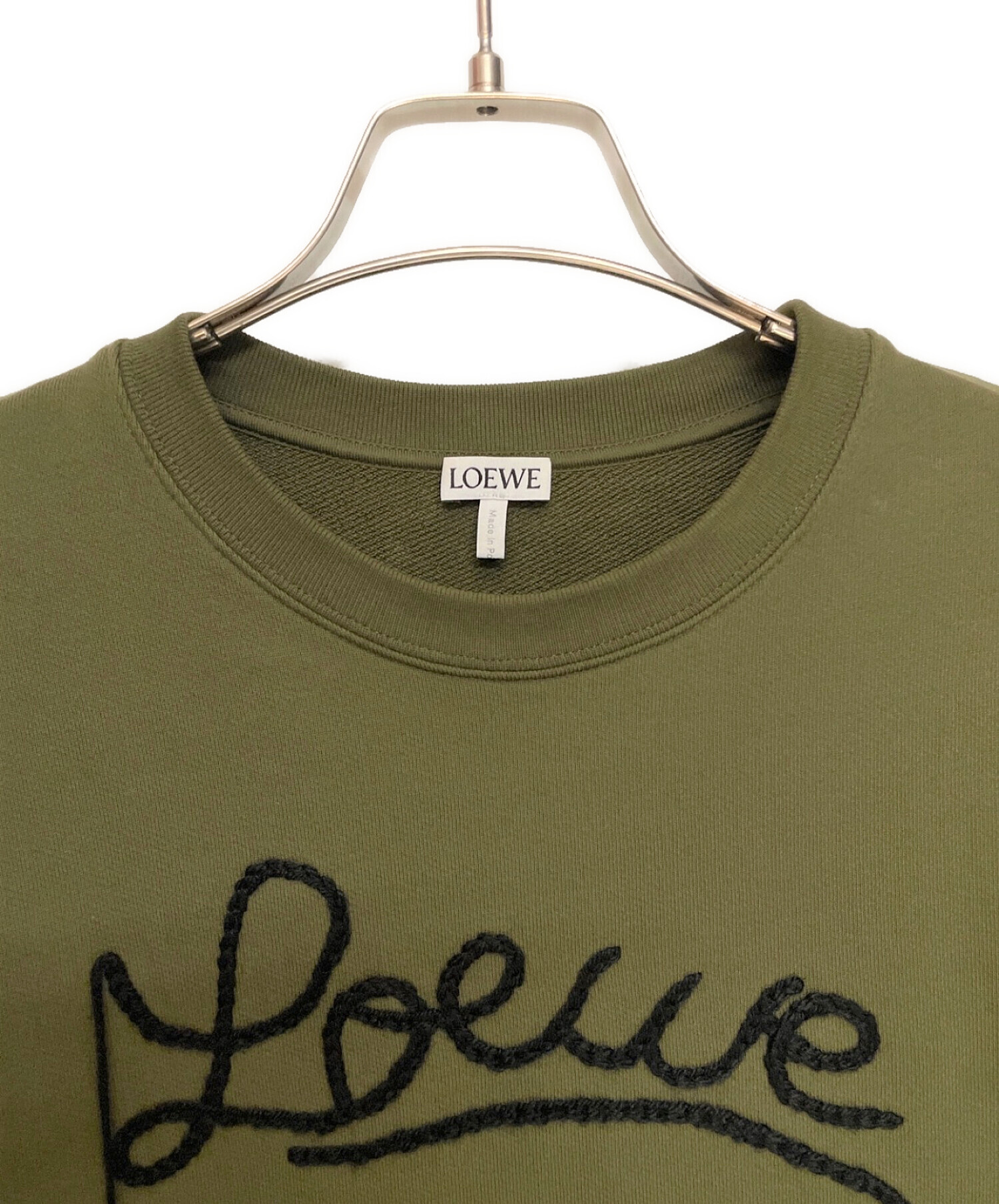 中古・古着通販】LOEWE (ロエベ) エンブロイダリーロゴクルーネック