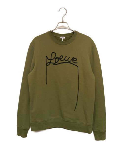 中古・古着通販】LOEWE (ロエベ) エンブロイダリーロゴクルーネック
