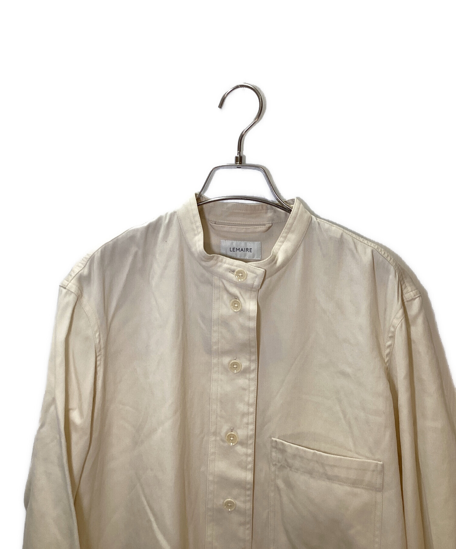 中古・古着通販】LEMAIRE (ルメール) ロングオーバーシャツ アイボリー 