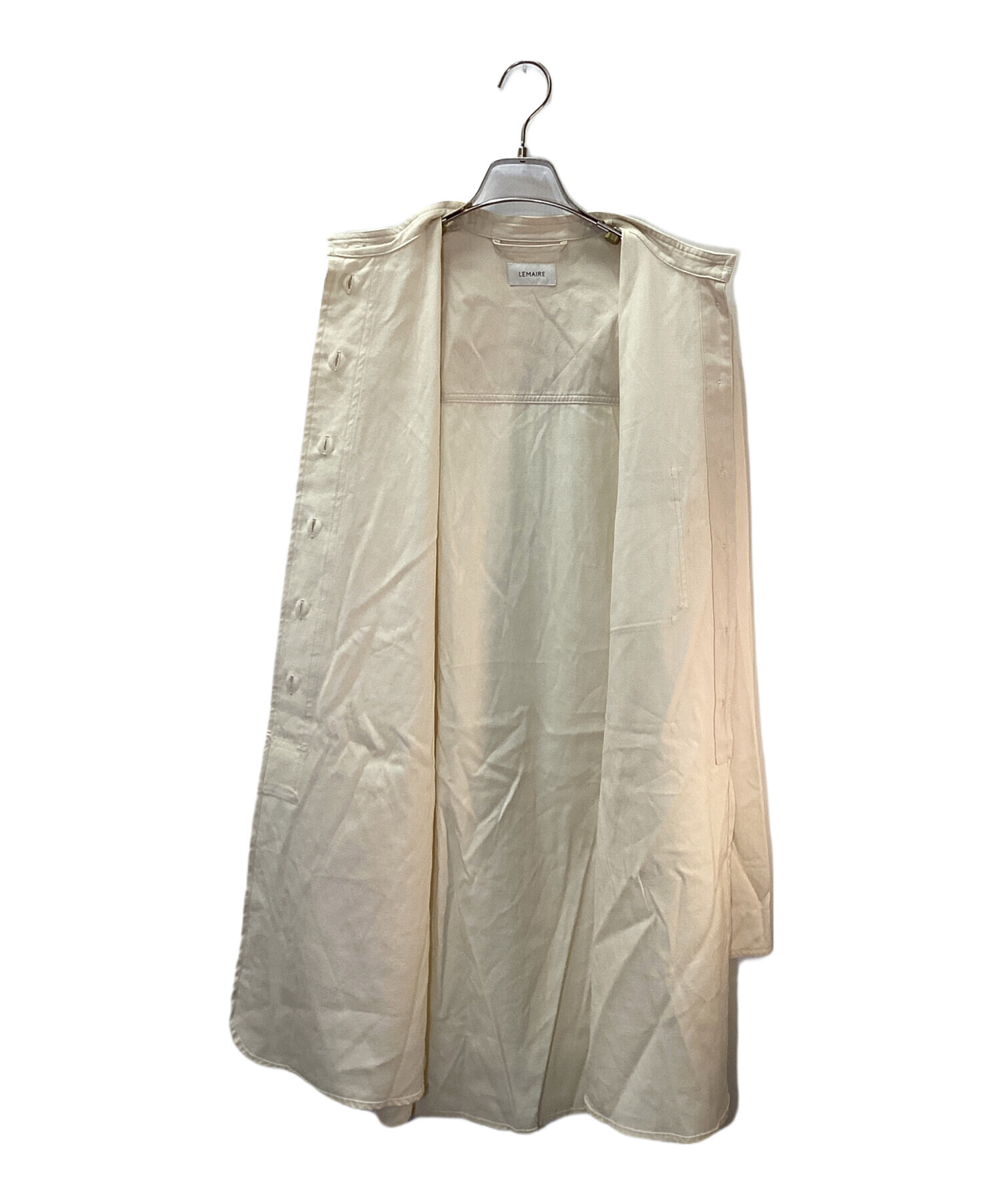 中古・古着通販】LEMAIRE (ルメール) ロングオーバーシャツ アイボリー 