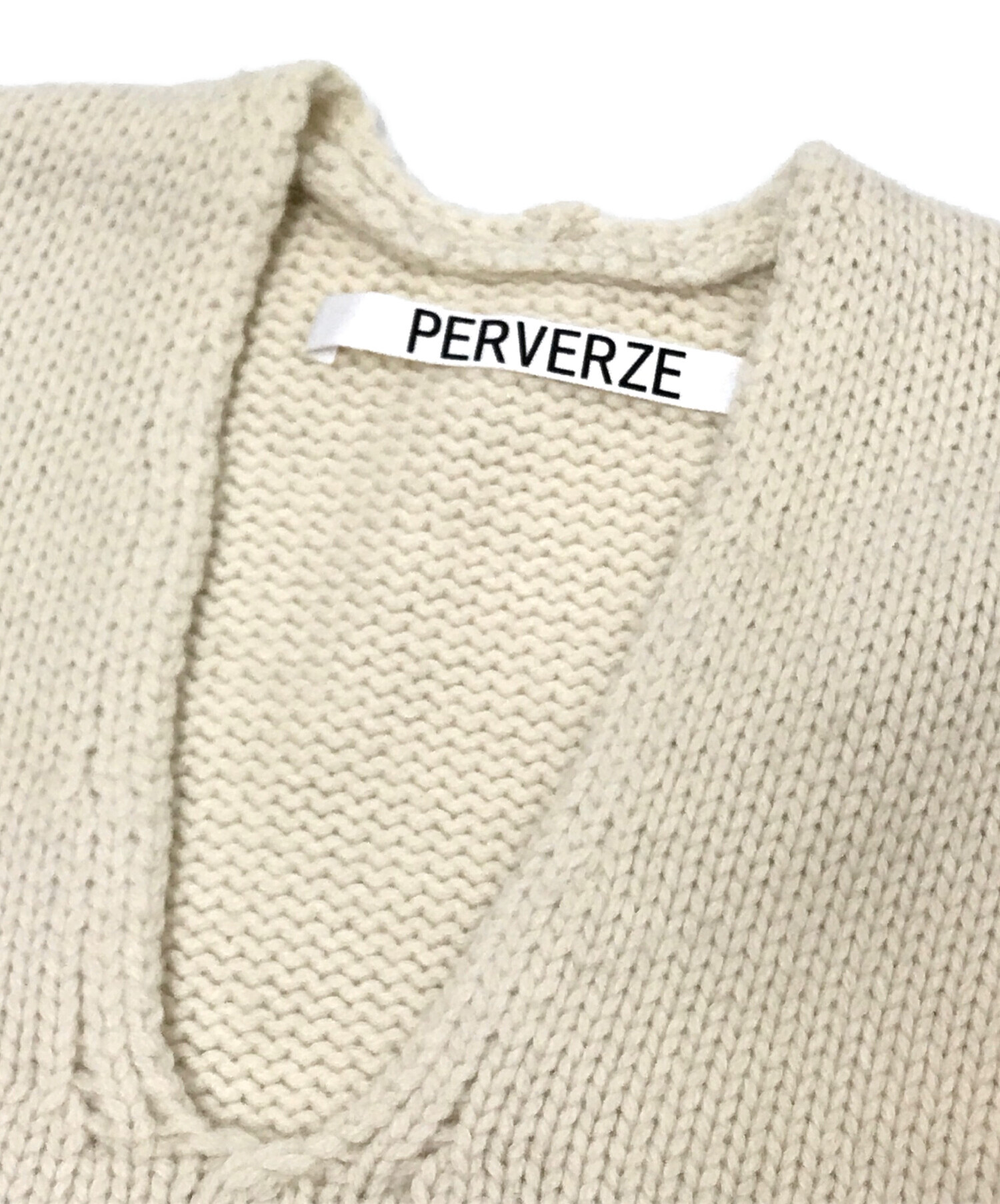 中古・古着通販】PERVERZE (パーバーズ) Crash Boxy Knit Vest