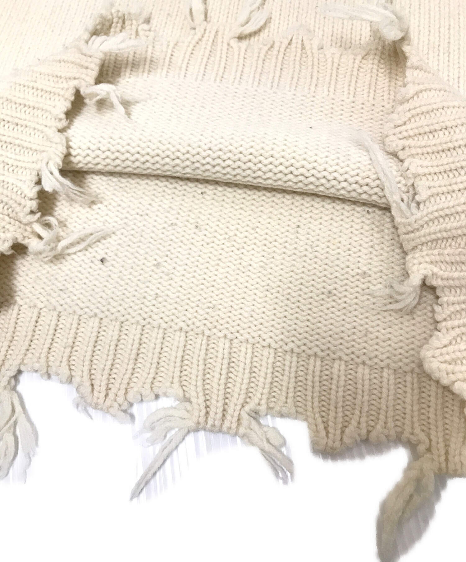 中古・古着通販】PERVERZE (パーバーズ) Crash Boxy Knit Vest