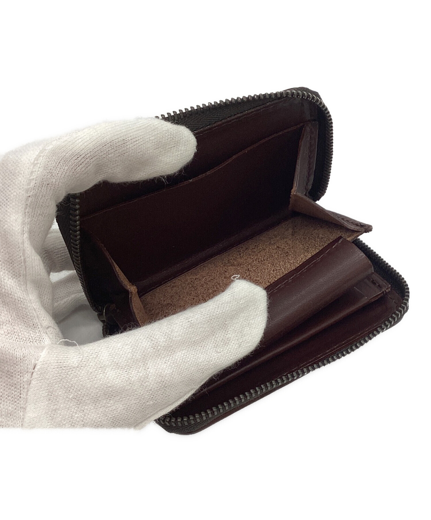 中古・古着通販】M+ (エムピウ) コンパクトウォレット ブラウン  