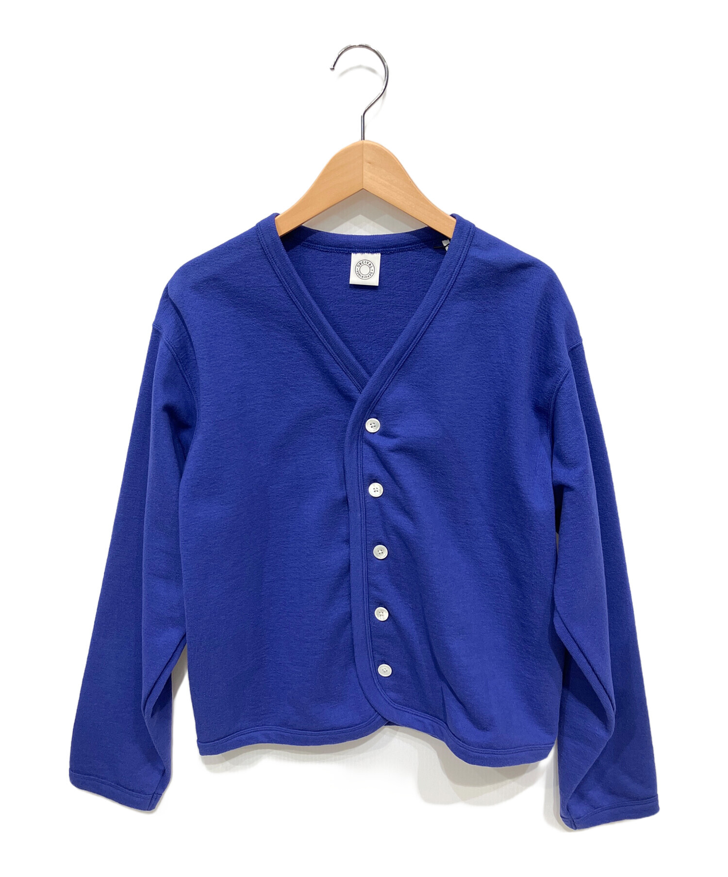 中古・古着通販】ORCIVAL (オーシバル) VNECK CARDIGAN ブルー サイズ 