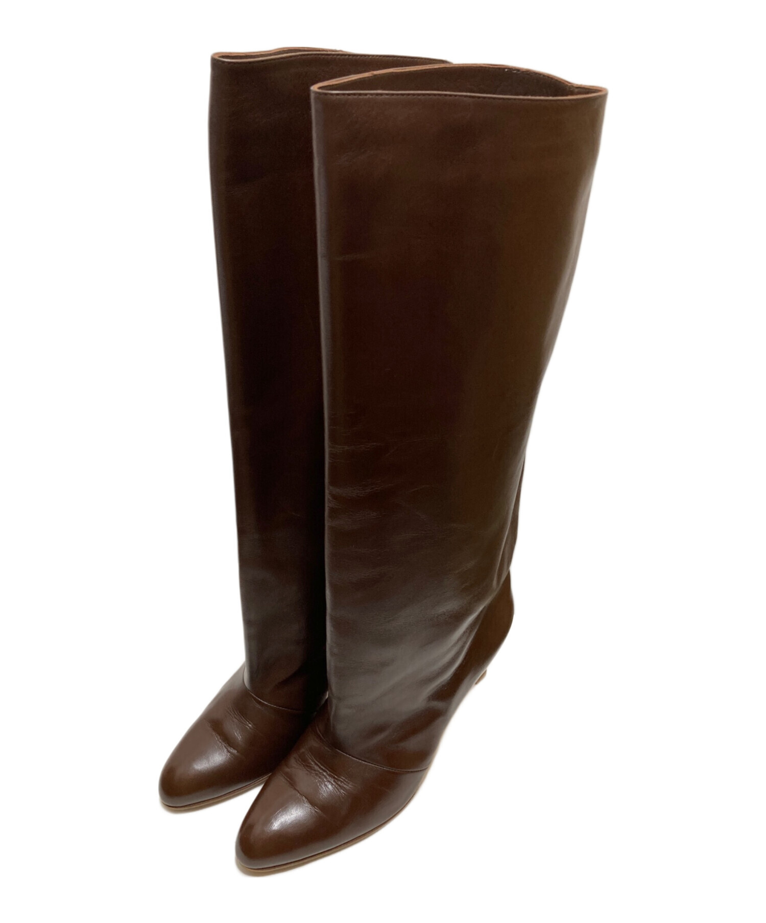 中古・古着通販】NEBULONIE (ネブローニ) ロングブーツ ブラウン