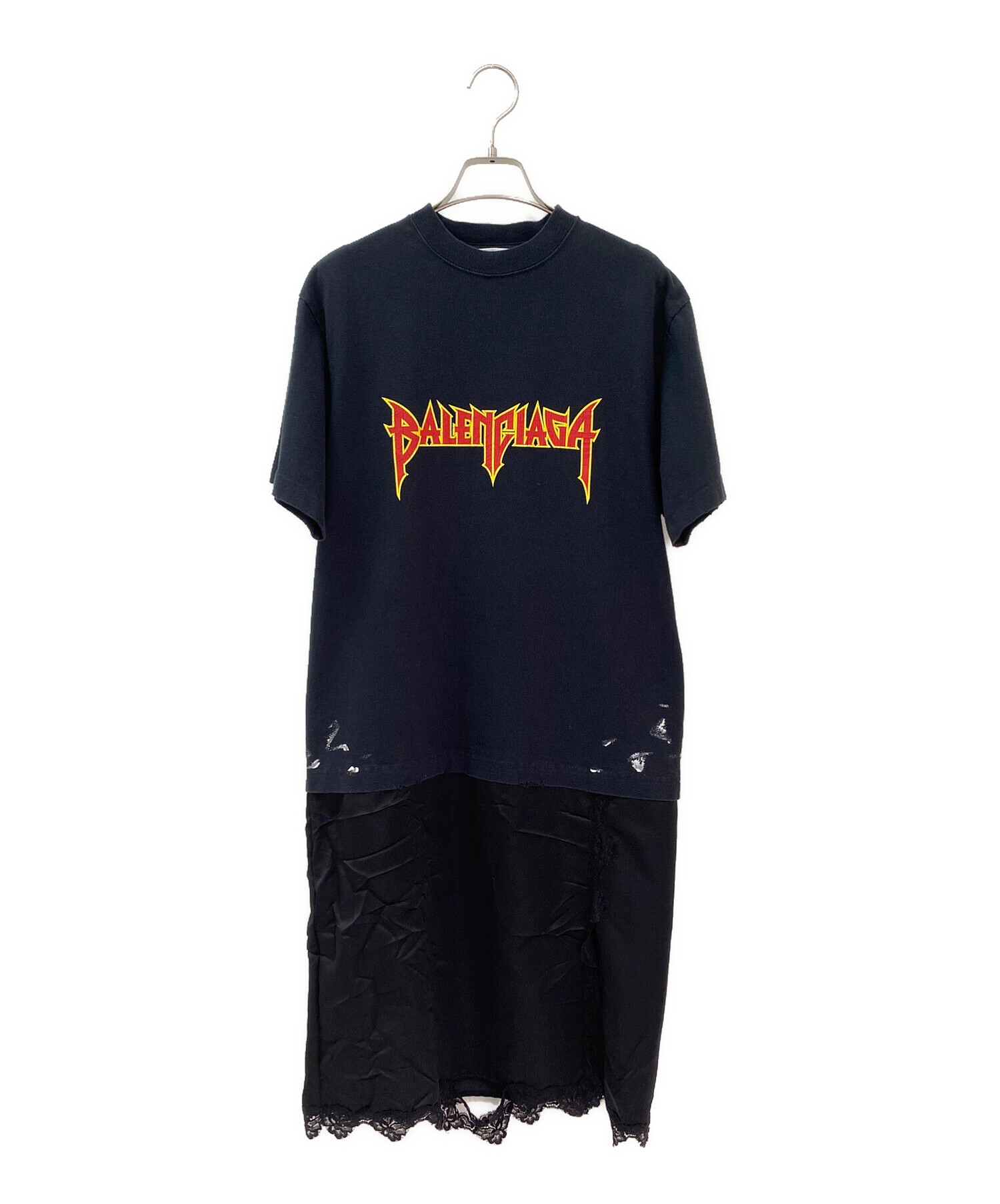 中古・古着通販】BALENCIAGA (バレンシアガ) メタルロゴワンピース 