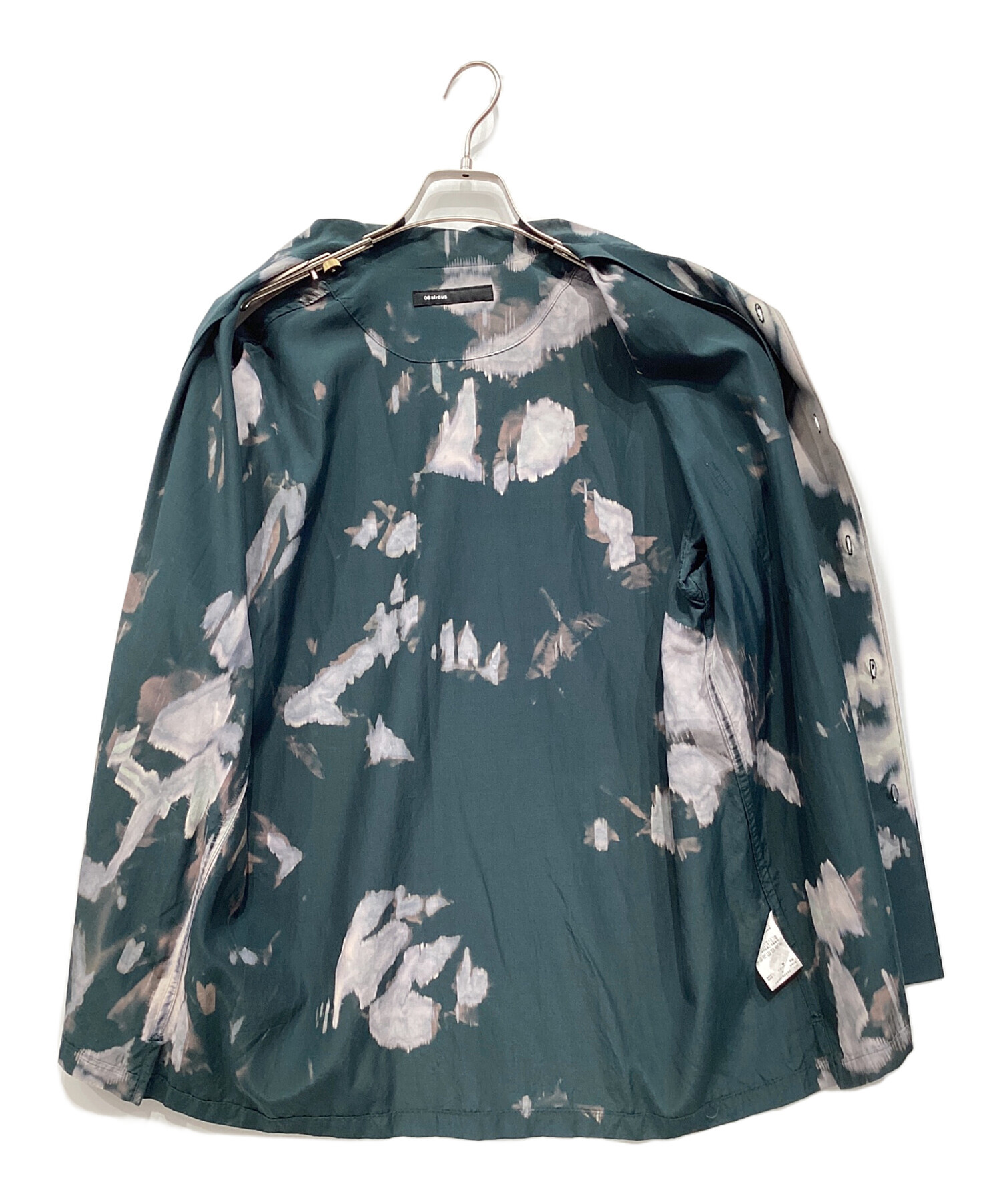 08sircus ゼロエイトサーカス 22SS かご染めオープンカラーシャツ S22SS-SH07 グリーン×マルチカラー 5 ITACQXEPWHD8 08sircus（ゼロエイトサーカス）の「かご染めオープンカラーシャツ