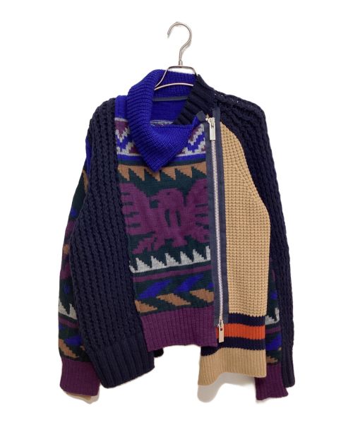 中古・古着通販】sacai (サカイ) アシンメトリーデザインニット サイズ