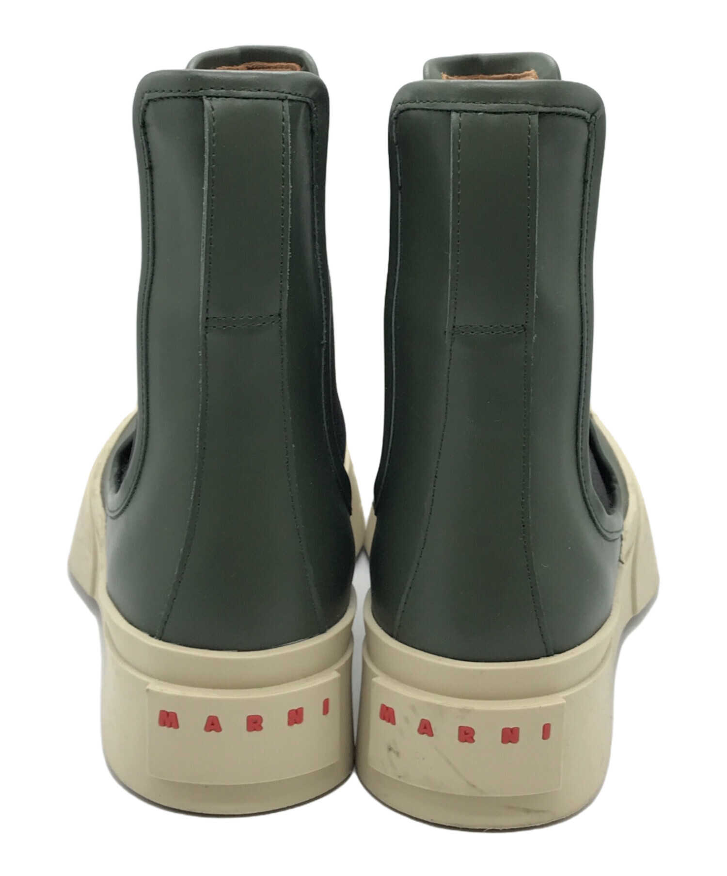 中古・古着通販】MARNI (マルニ) Pabloチェルシーブーツ グリーン 
