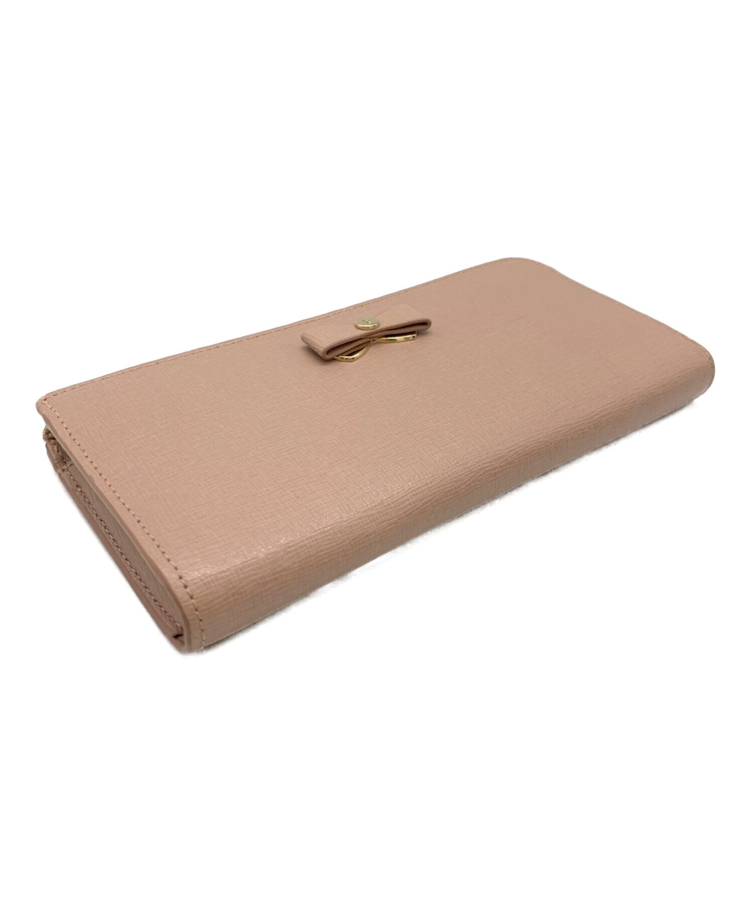 中古・古着通販】FURLA (フルラ) ラウンドファスナー長財布 ピンク 