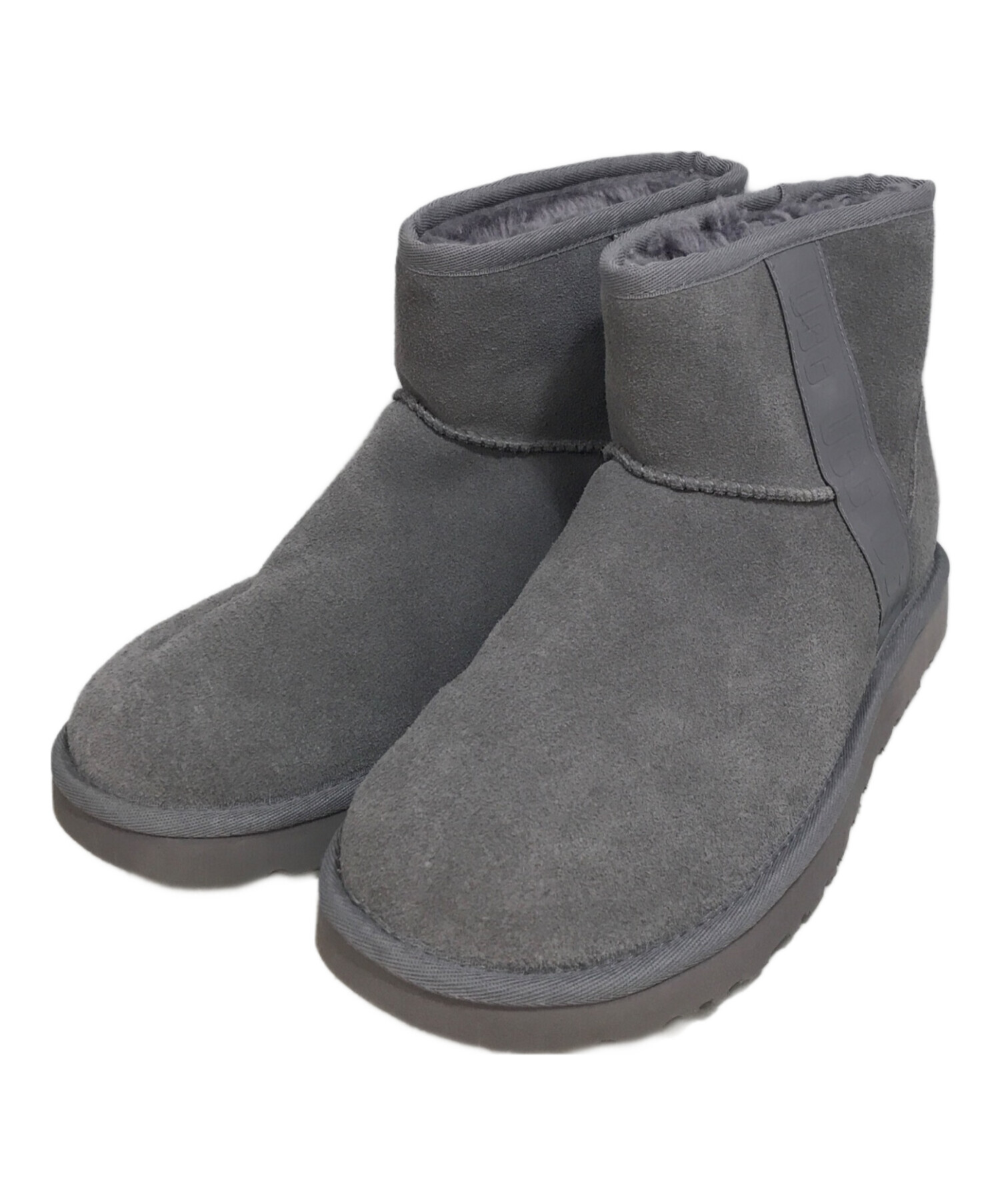 ＊『未使用級』UGG クラッシミニ　グレー 中古・古着通販】UGG (アグ) Classic Mini Side Logo グレー サイズ:26