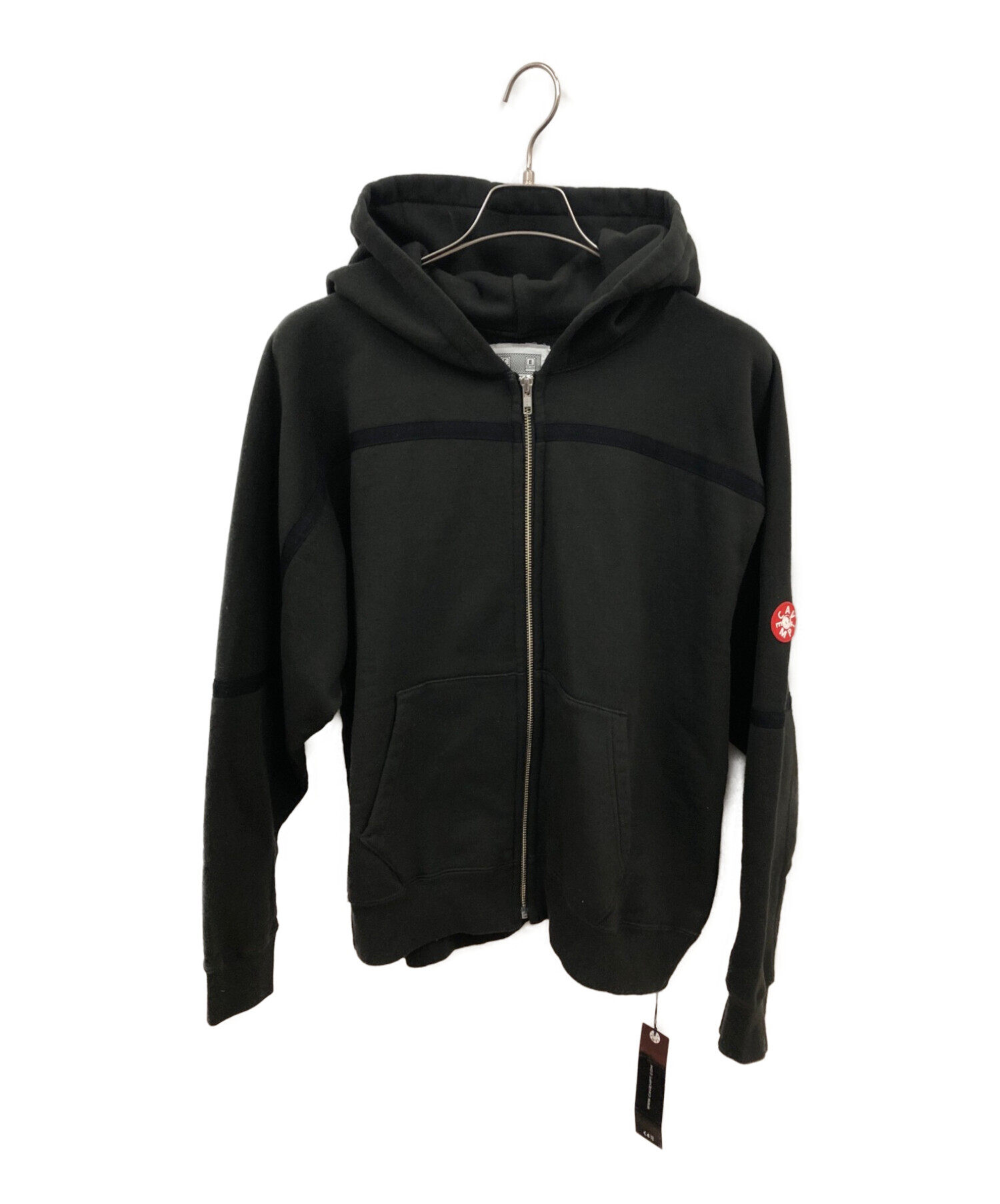 cavempt C.E taped cut zip heavy hoodie