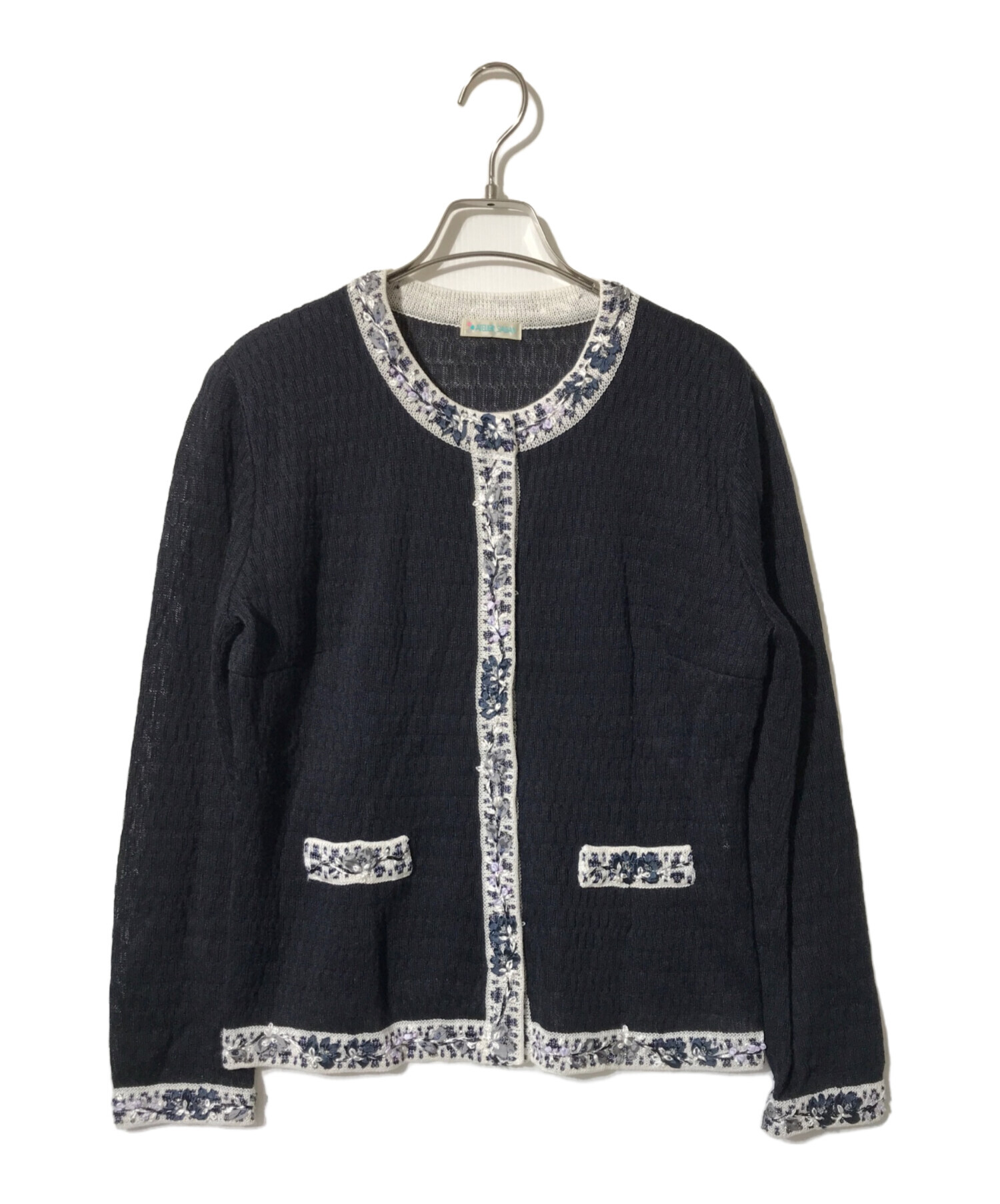 ATELIER SAGAN アトリエサガン２点セット高級刺繍ビーズ 中古・古着通販】ATELIER SAGAN (アトリエ・サガン) 刺繍カーディガン