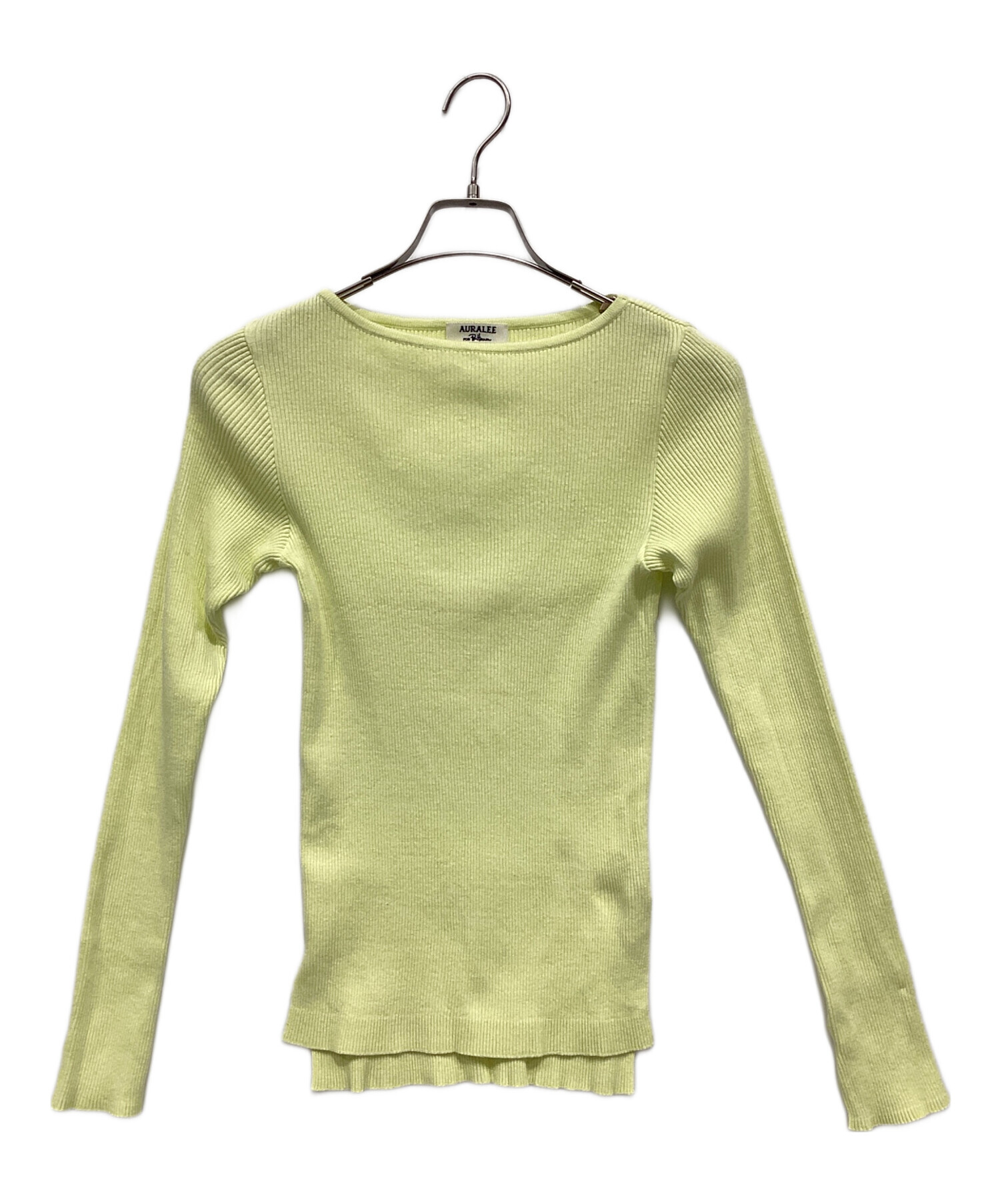 AURALEE / Giza boat neck pullover 最高ファッション - AURALEE Giza