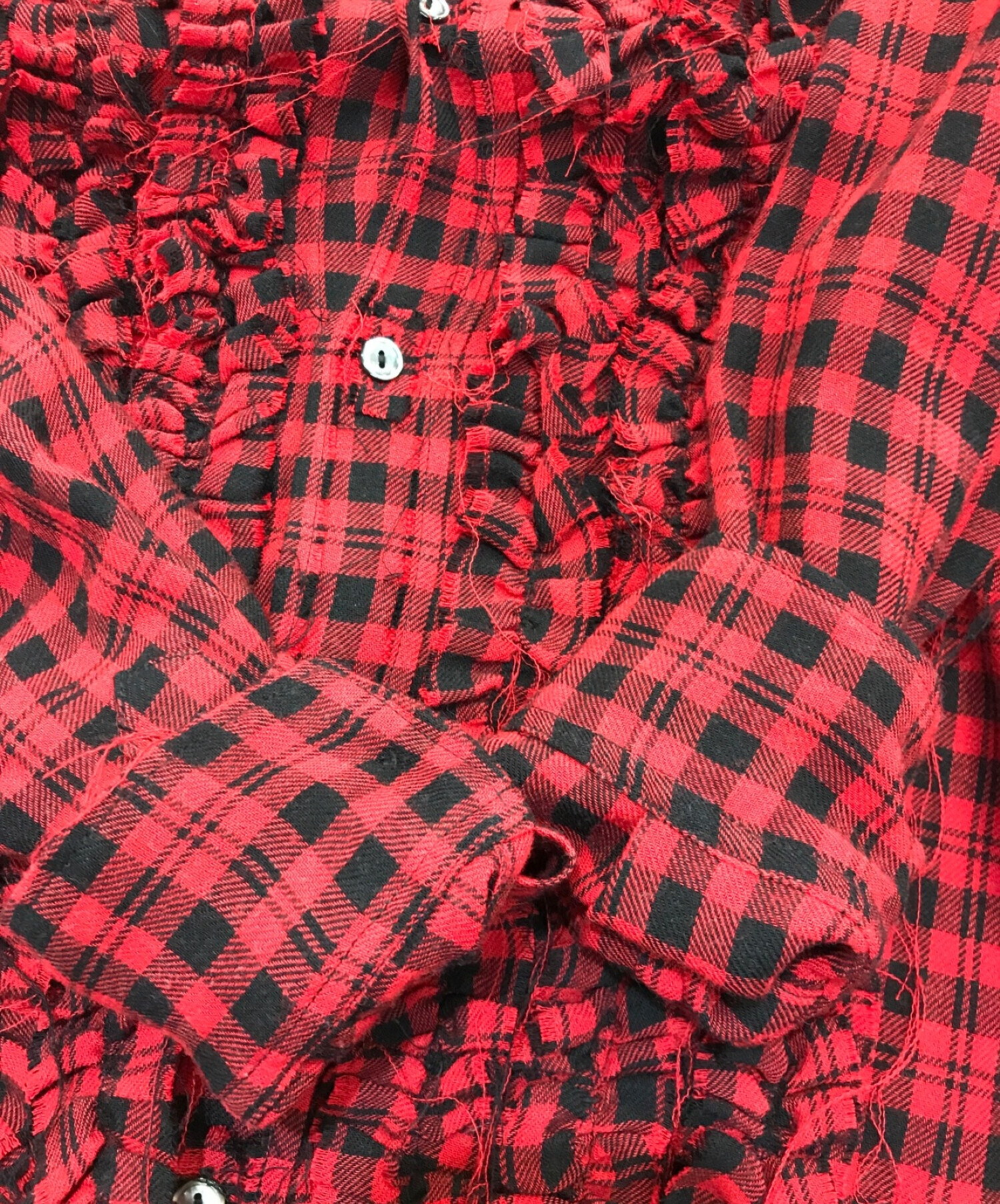 中古・古着通販】masu (エムエーエスユー) Grunge Plaid Shirts MMSS