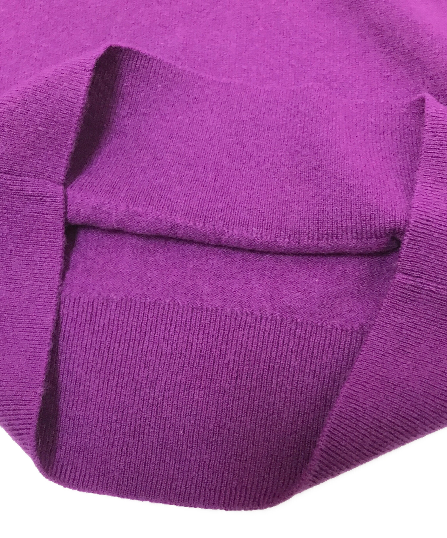 中古・古着通販】theory (セオリー) カシミヤVネックニット パープル