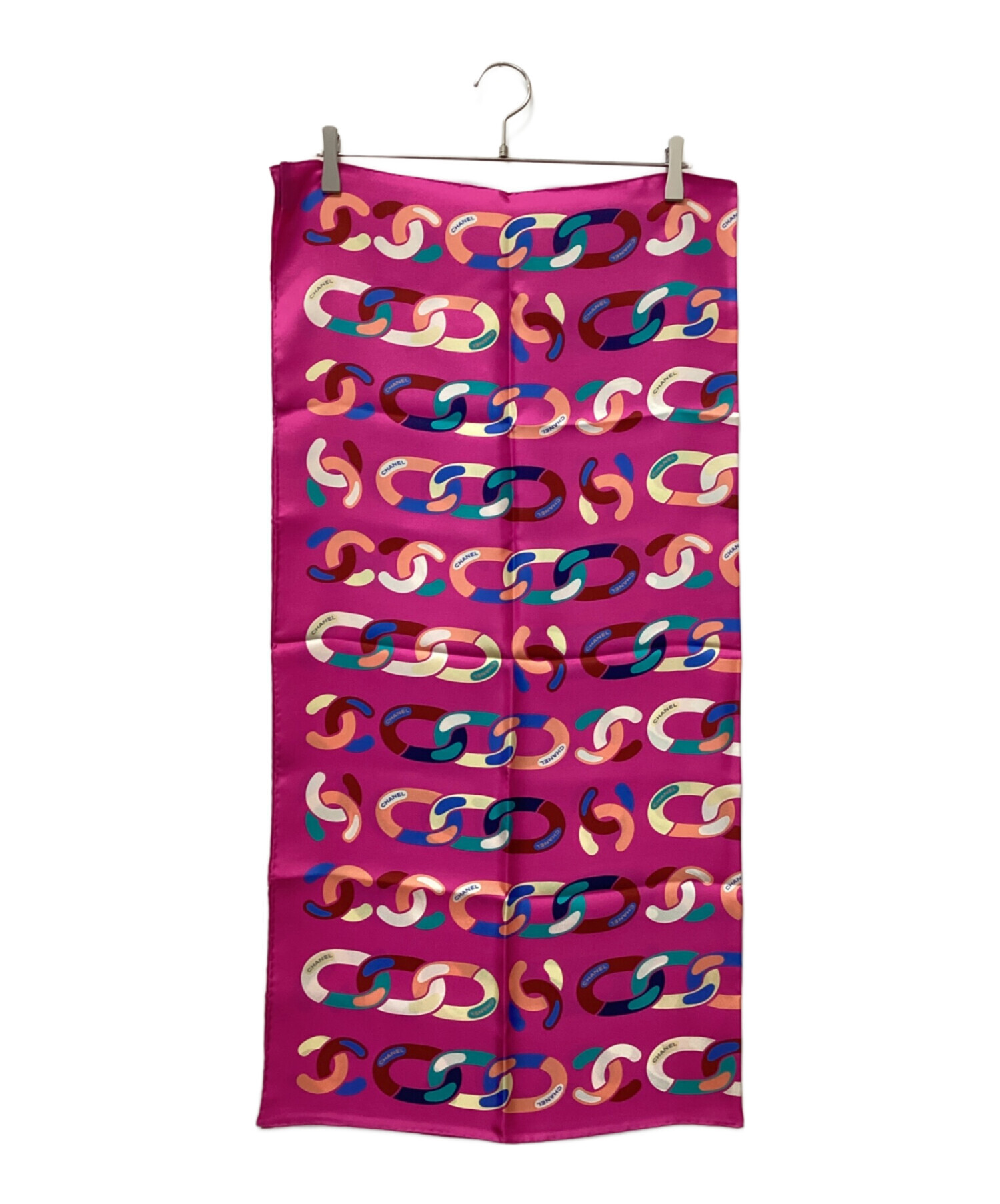 CHANEL カラフルシルクスカーフ 中古・古着通販】CHANEL (シャネル) シルクスカーフ パープル