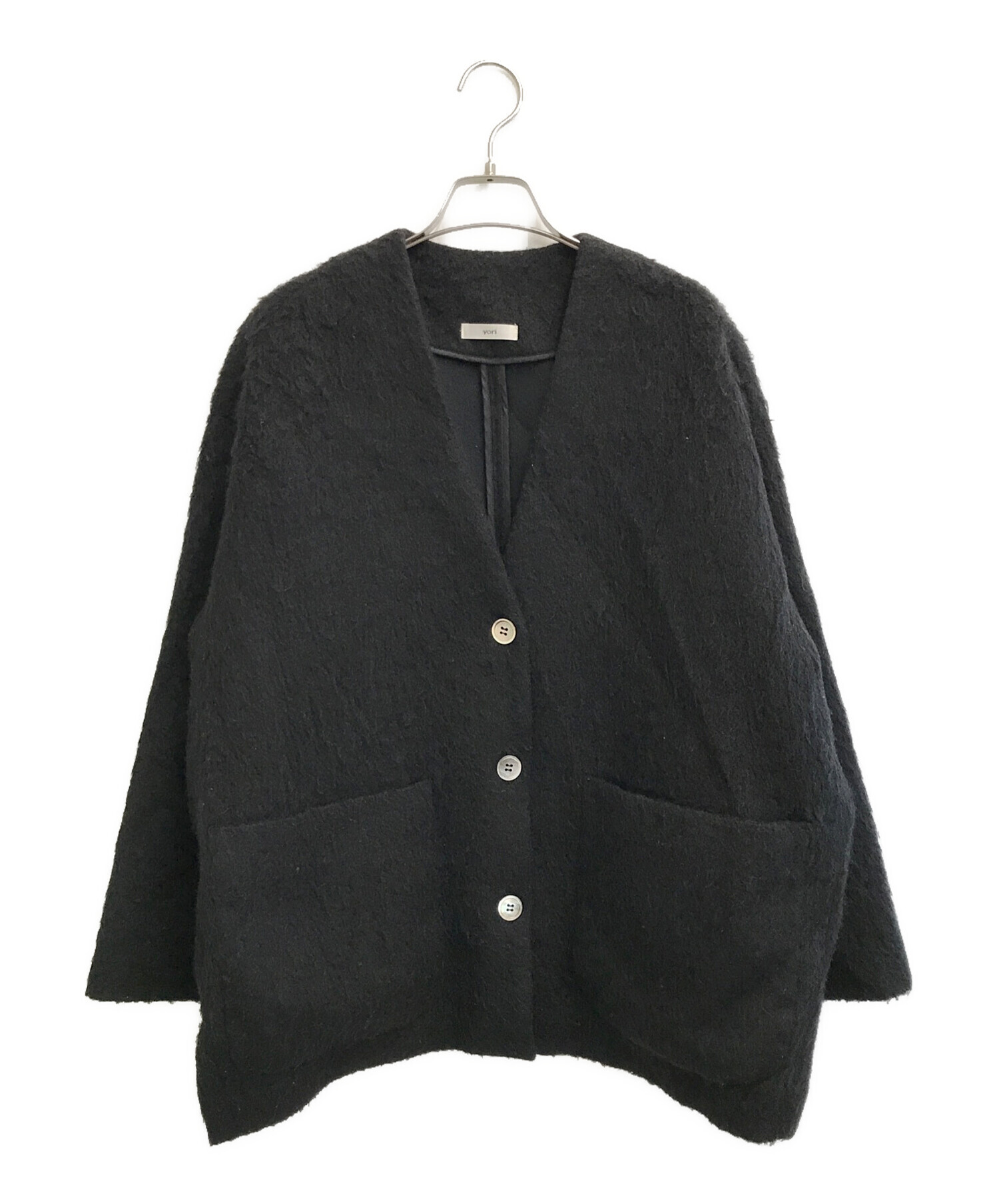 yori】ウールモヘアシャギージャケット ブラック 【公式通販】