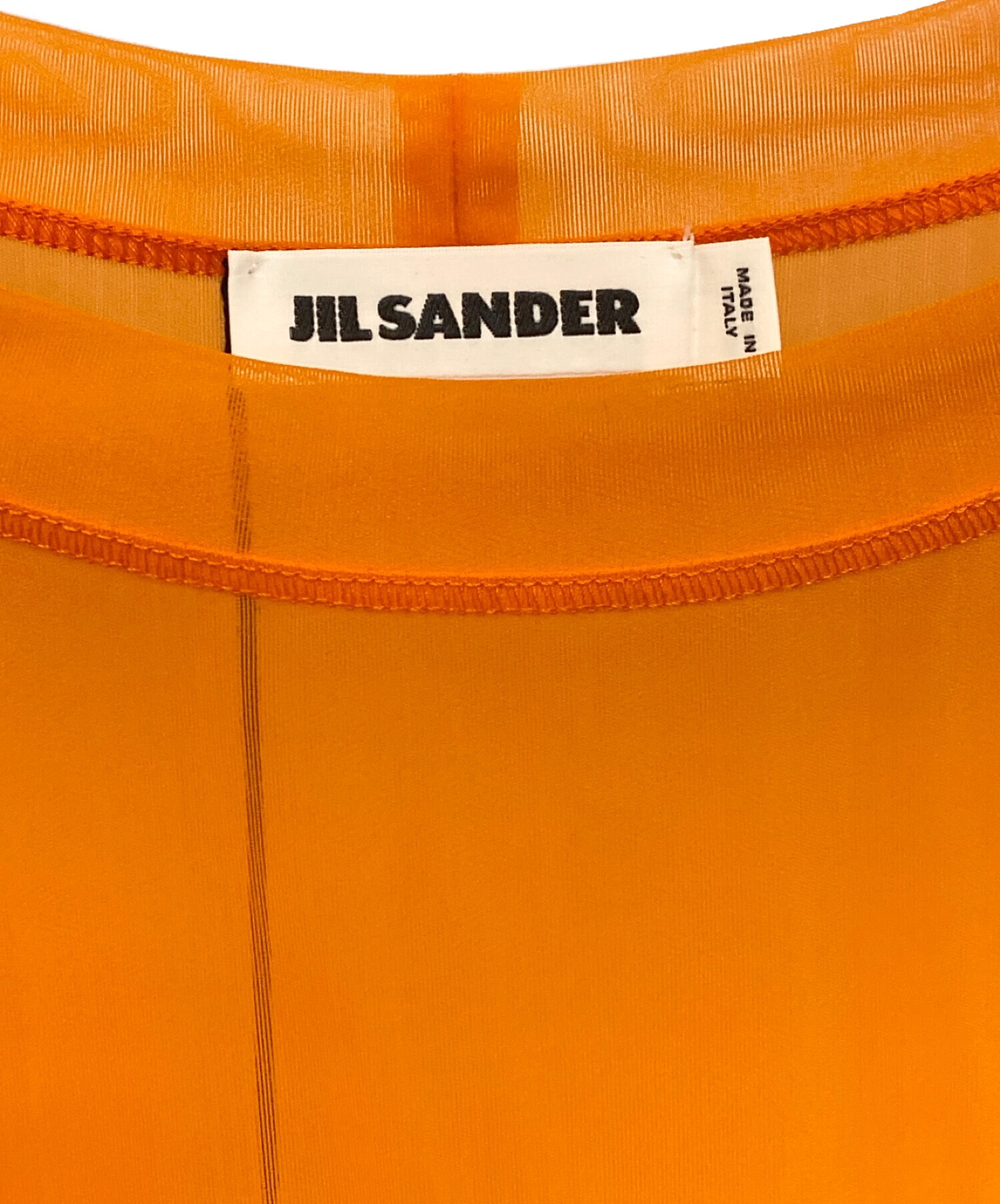 中古・古着通販】JIL SANDER (ジルサンダー) ロゴプリントシースルーT
