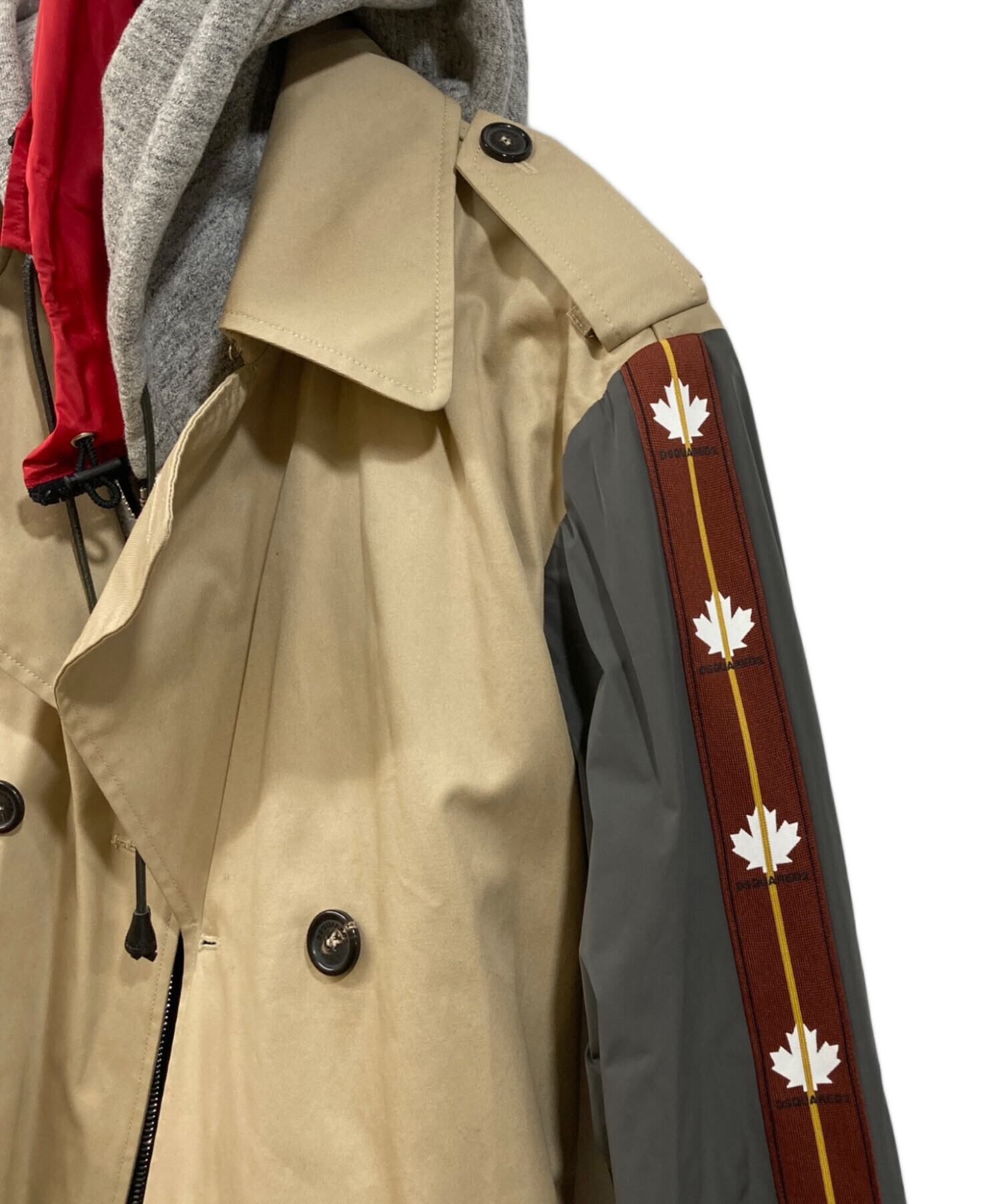 ディースクエアード トレンチコート48 中古・古着通販】DSQUARED2 (ディースクエアード) フードライナー