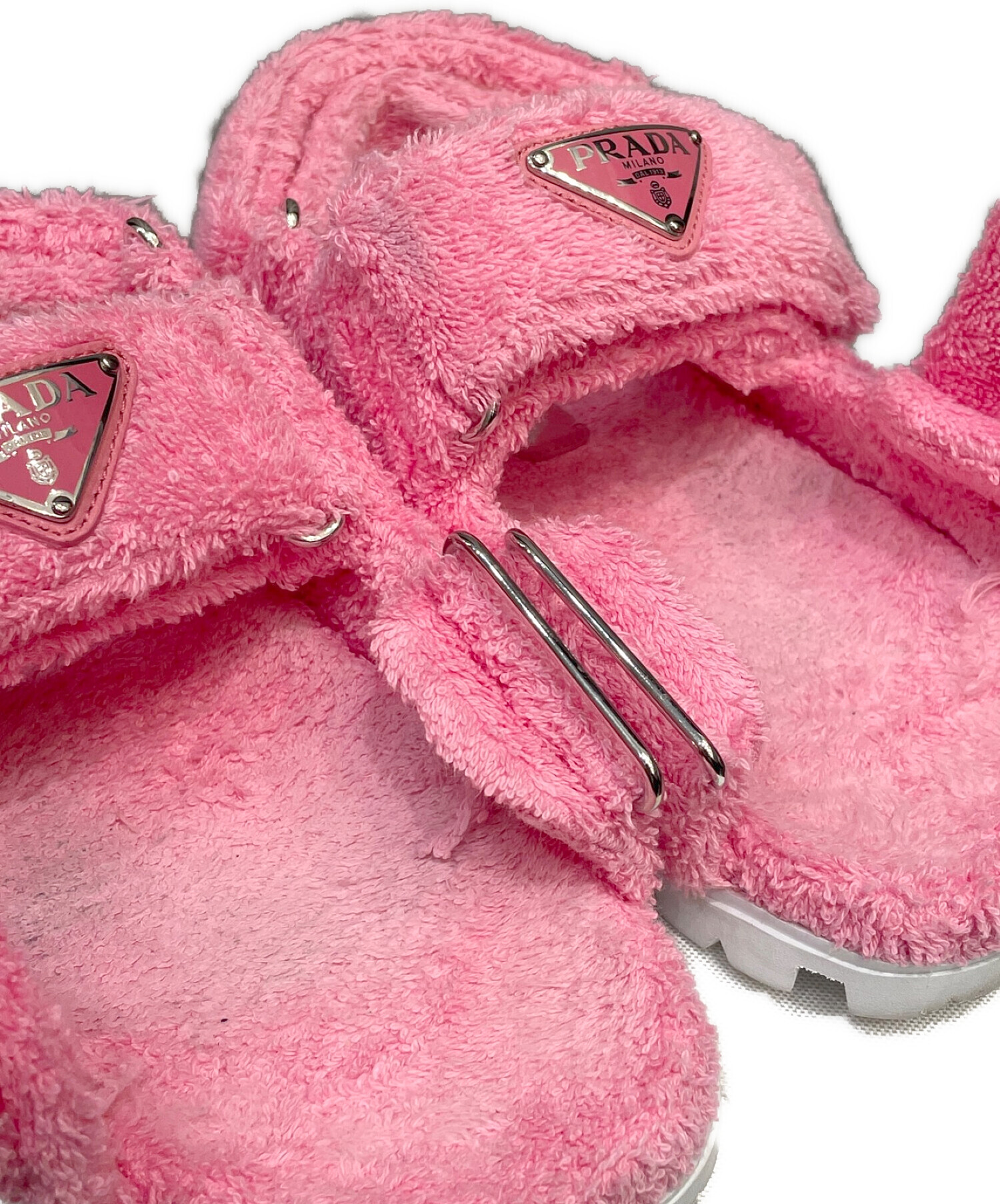 中古・古着通販】PRADA (プラダ) テリークロストライアングルプレート