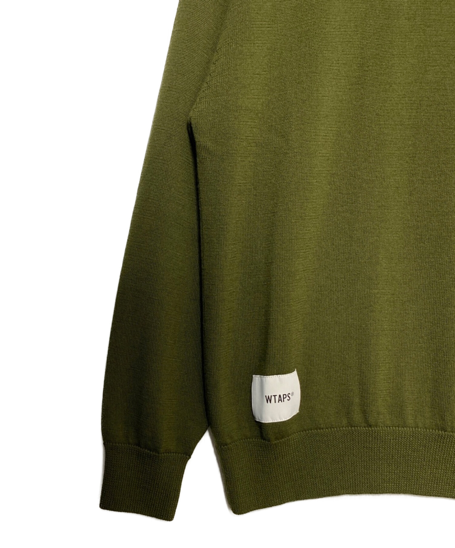 WTAPS ダブルタップス ニット・セーター メンズ 【古着】【中古】 中古・古着通販】WTAPS (ダブルタップス) DECK/SWEATER/WOOL オリーブ