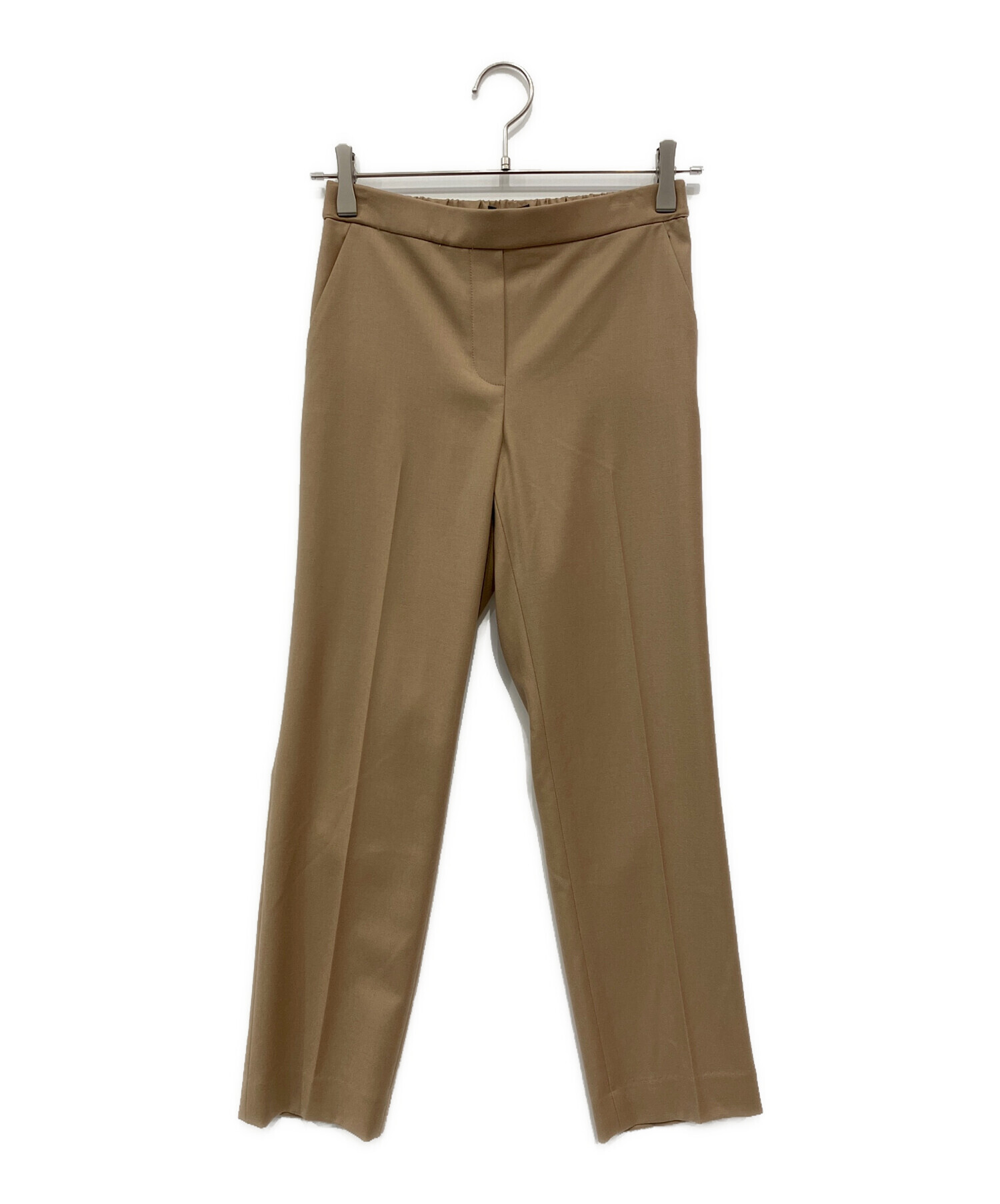 【新品タグ付き】Theory セオリー スラックス レディース キャメル 2 中古・古着通販】theory (セオリー) パンツ キャメル サイズ:XXO 未
