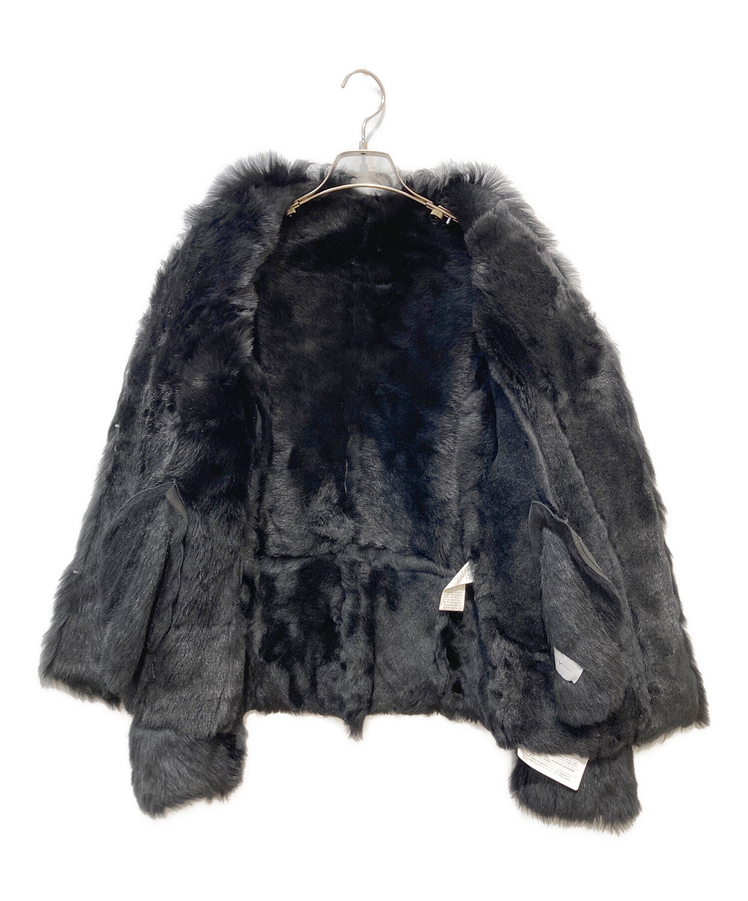 【未使用】ブリー ムートンジャケット リアルファー サイズ44 ブラック 希少品 中古・古着通販】BULLY (ブリー) ムートンジャケット ブラック サイズ