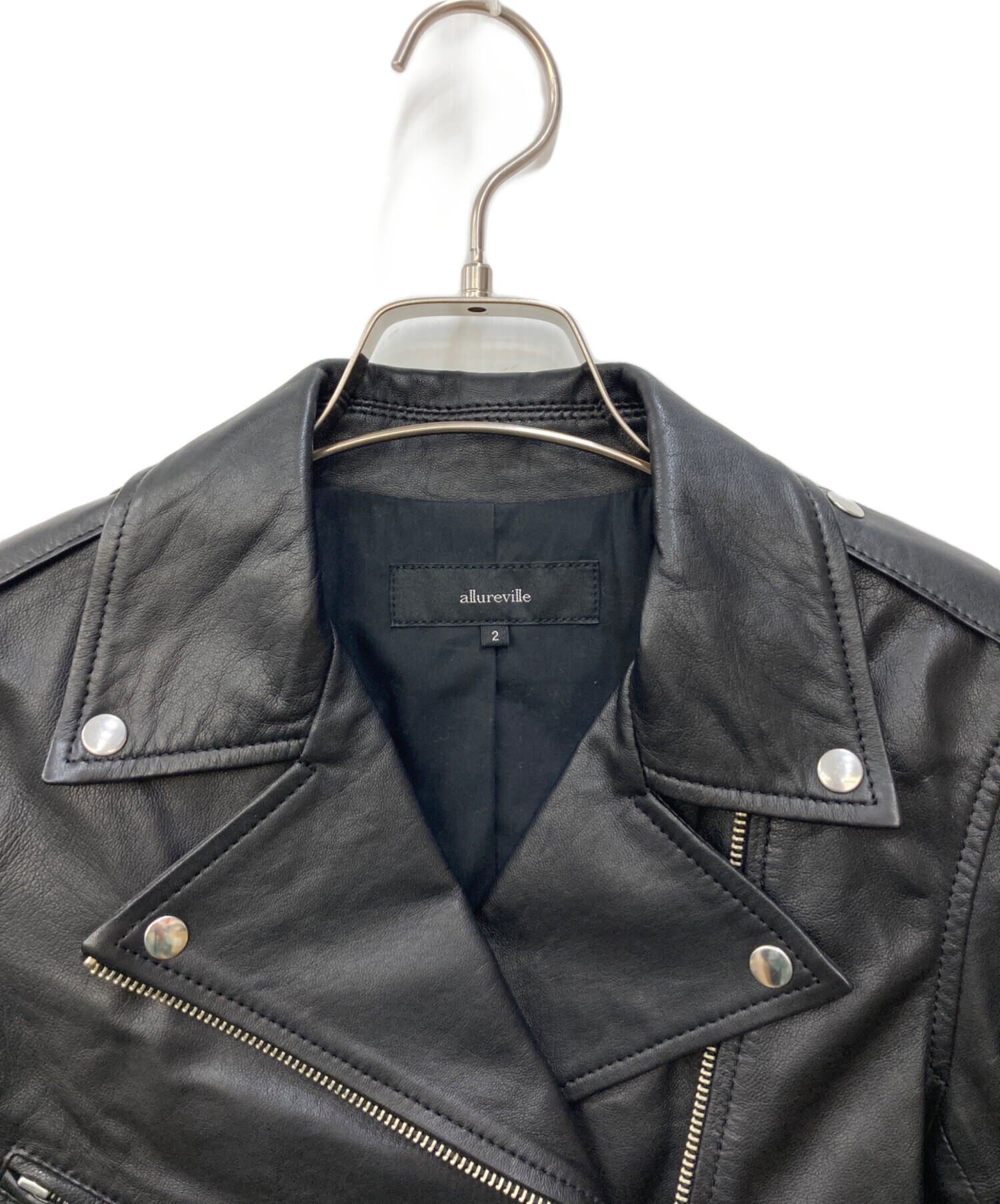 中古・古着通販】allureville (アルアバイル) ダブルレザージャケット