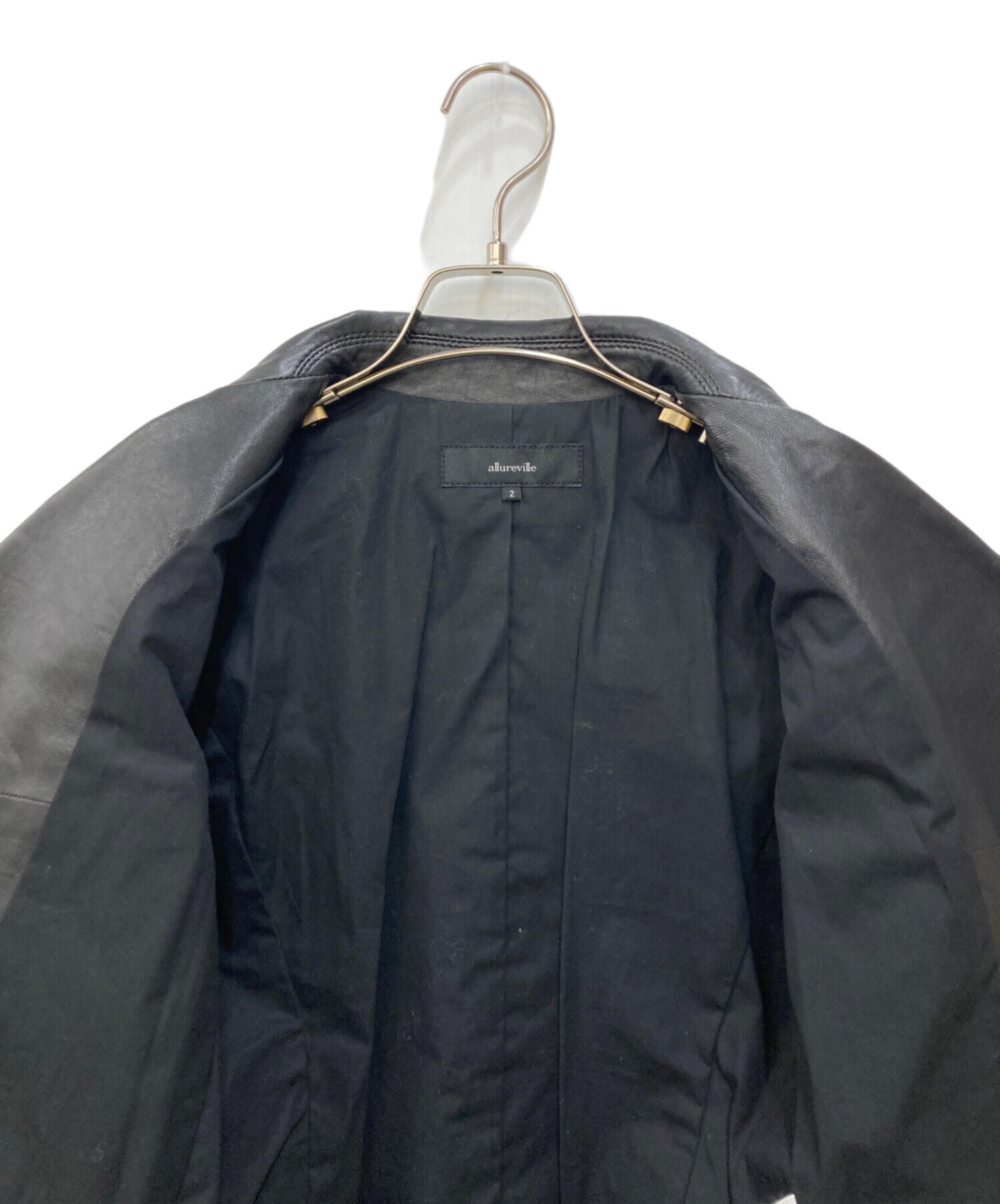 中古・古着通販】allureville (アルアバイル) ダブルレザージャケット