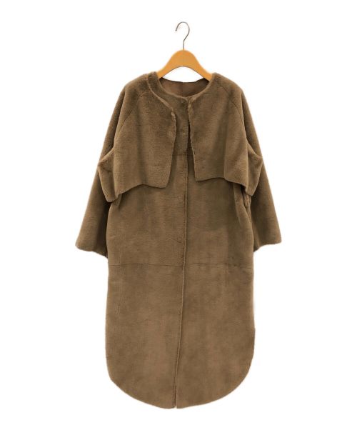 AMERI(アメリ) MANY WAY USEFUL BOA COAT メニーウェイ ユースフル ボア コート レディース  M【中古】【ブランド古着バズストア】 中古・古着通販】Ameri (アメリ) MANY WAY USEFUL BOA COAT ブラウン