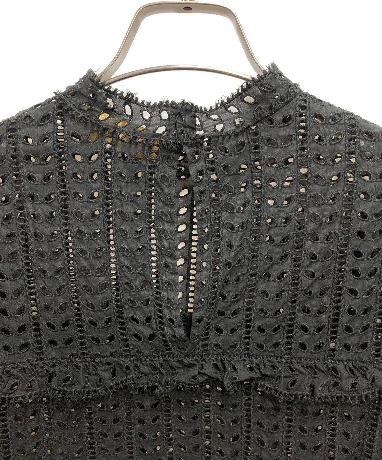 J&M Davidson ブラックレースブラウスサイズ8
