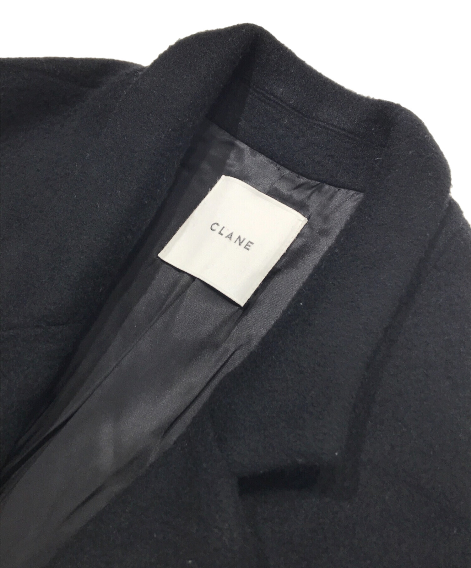 CLANE HOMME クラネ オーバーチェスターコート ブラック CLANE（クラネ）の「【CLANE HOMME】オーバーサイズチェスターコート