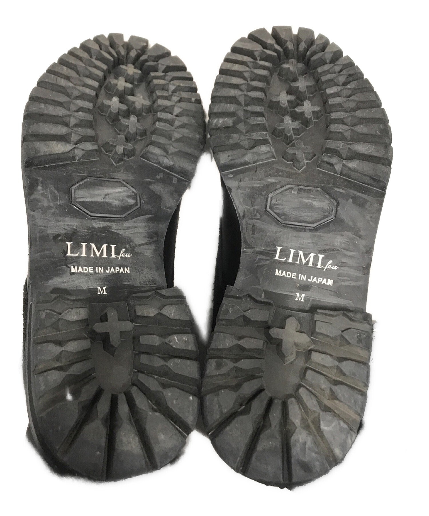 中古・古着通販】LIMI feu (リミフゥ) レースアップブーツ ブラック