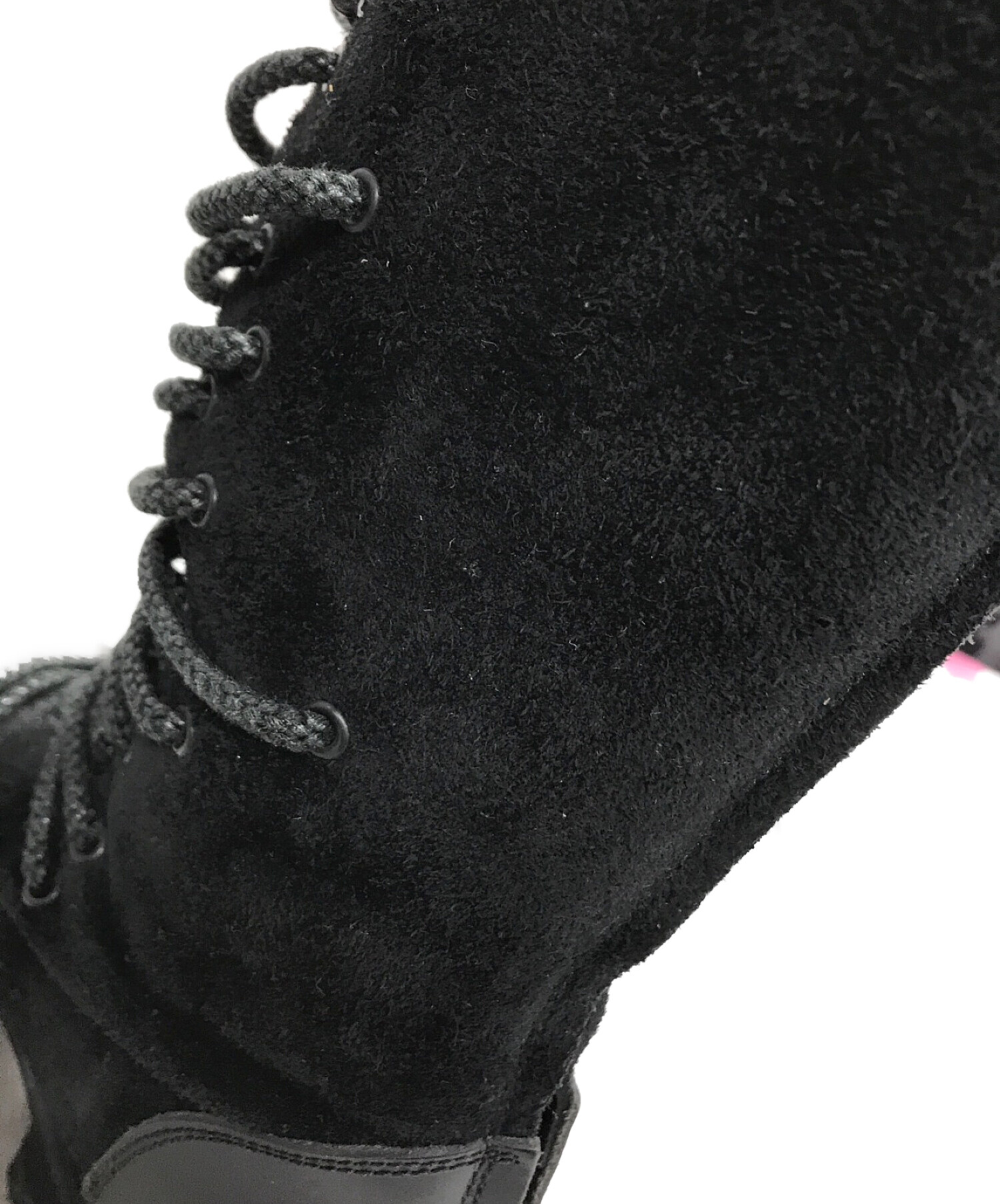 中古・古着通販】LIMI feu (リミフゥ) レースアップブーツ ブラック