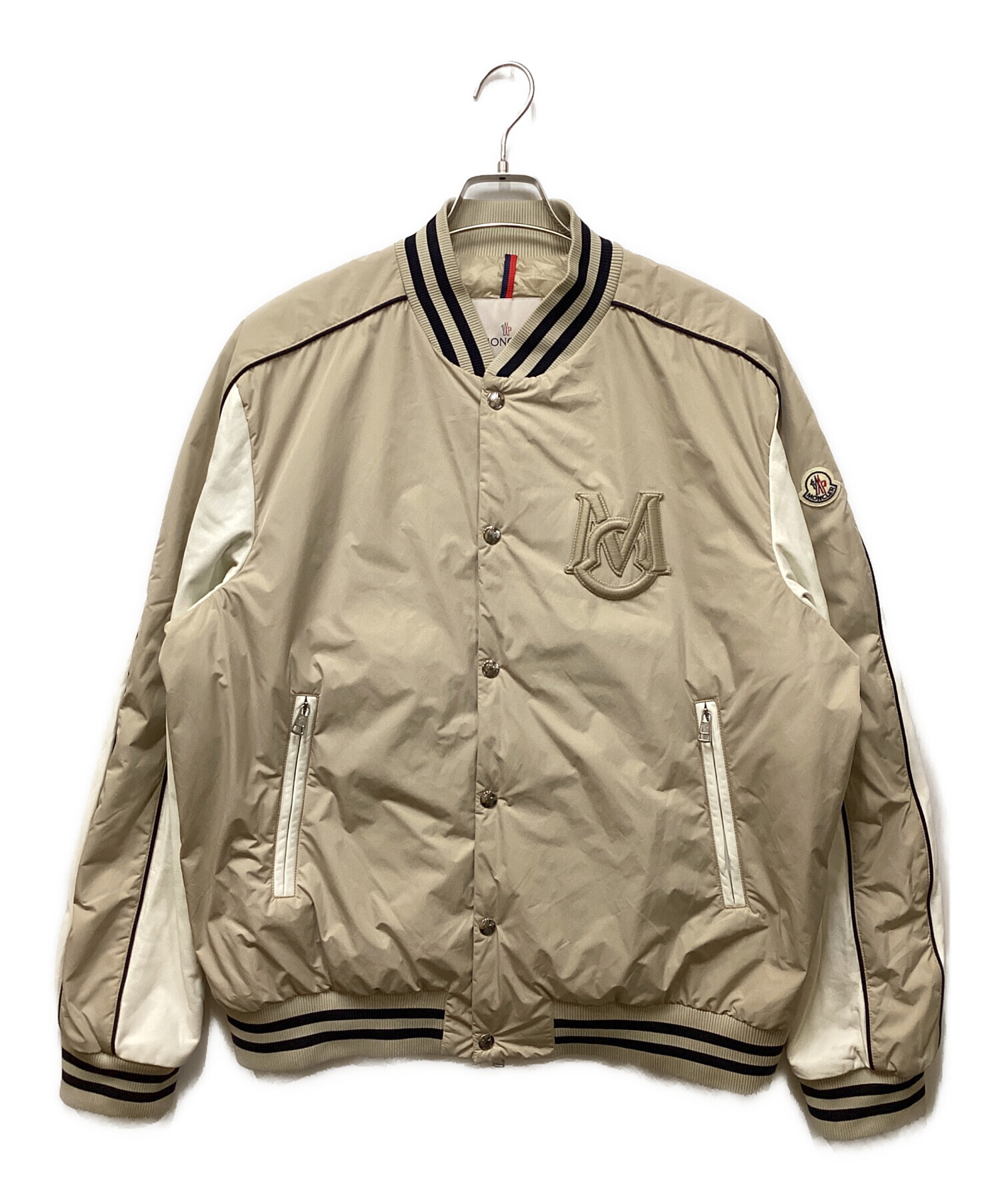 中古・古着通販】MONCLER (モンクレール) 袖革ボンバーダウン
