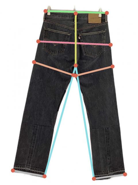 中古・古着通販】RECHARD (リチャード) リメイク加工デニムパンツ
