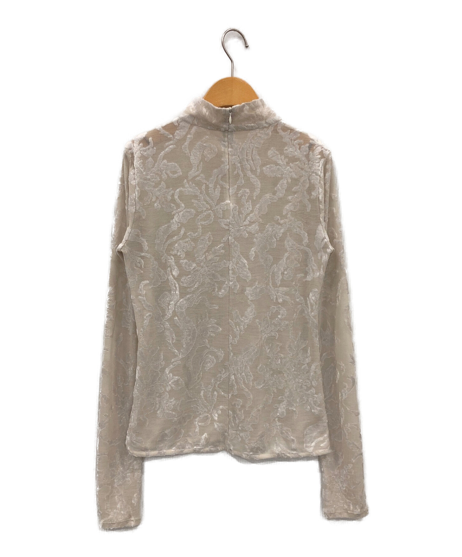 murral / Snowflake jacquard velor top