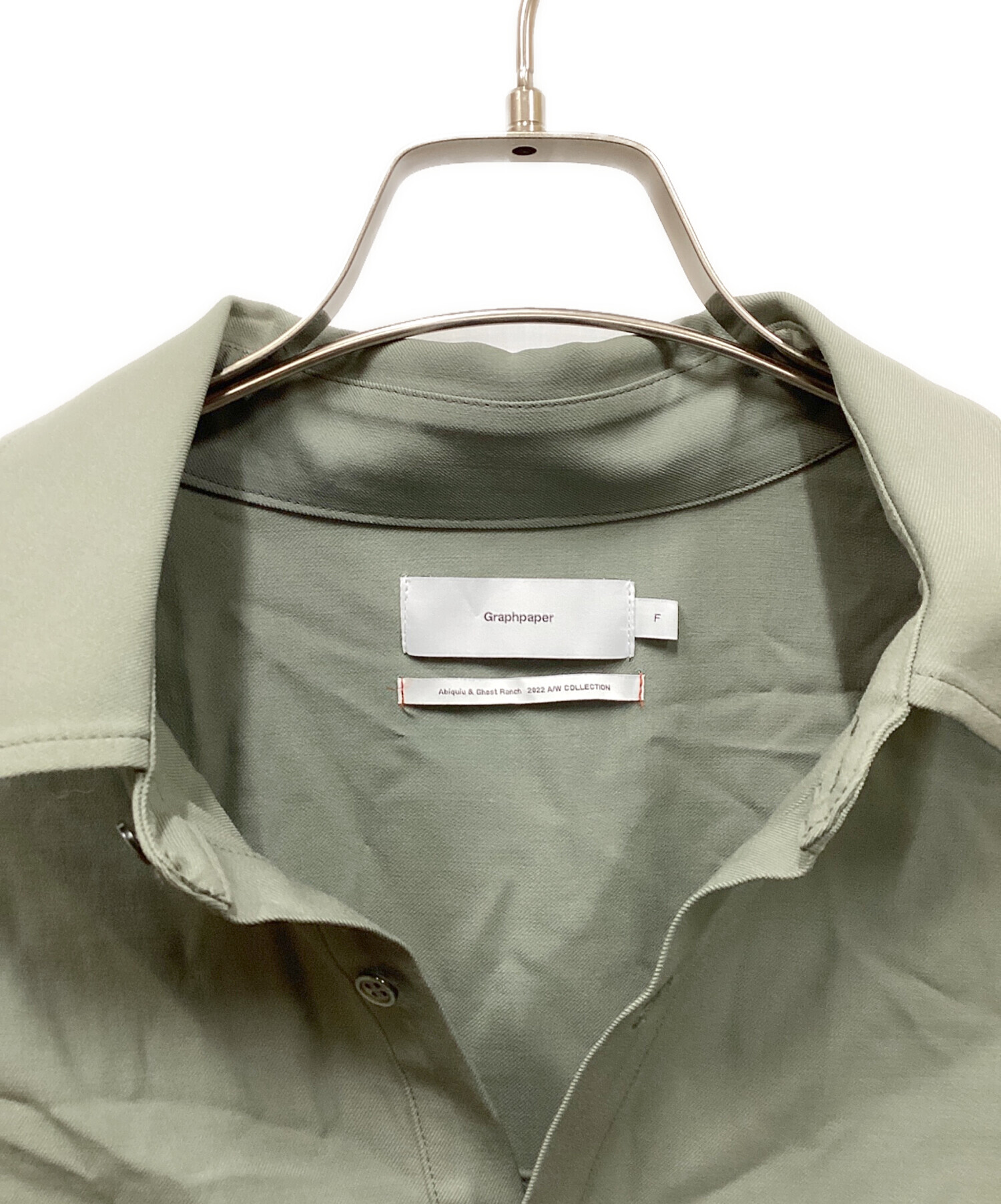 Graphpaper ウールサージヨークスリーブプルオーバーシャツ 中古・古着通販】Graphpaper (グラフペーパー) Wool Serge Yoke Sleeve