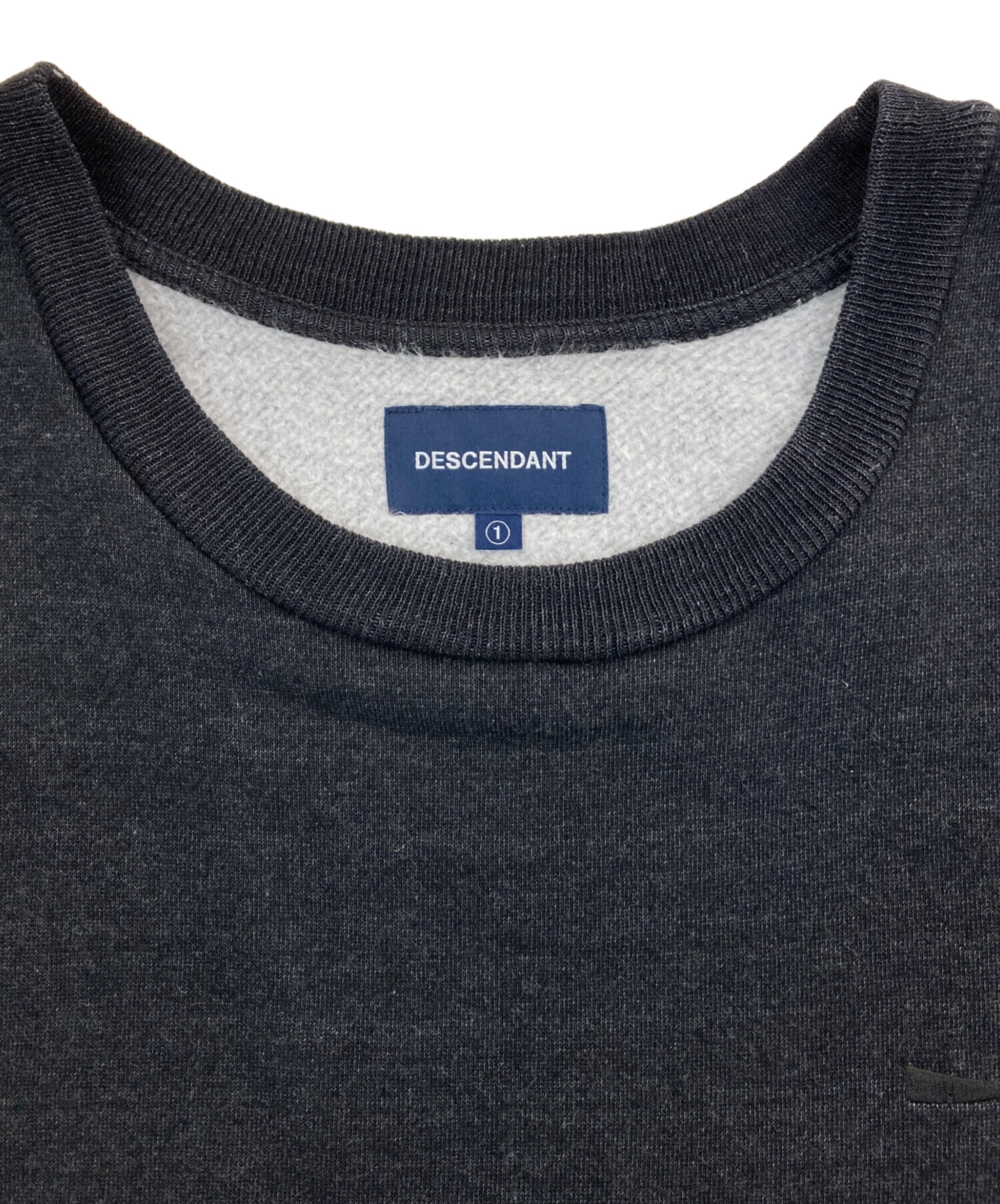 中古・古着通販】DESCENDANT (ディセンダント) PE CREW NECK ブラック